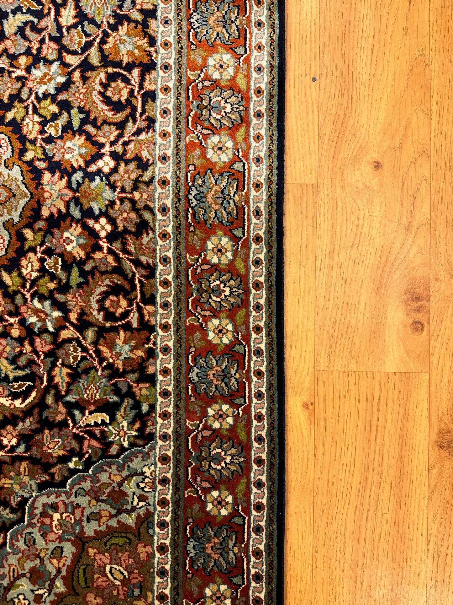 3x2 FT Kashan Silk Carpet ArtAsiaHandicrafts