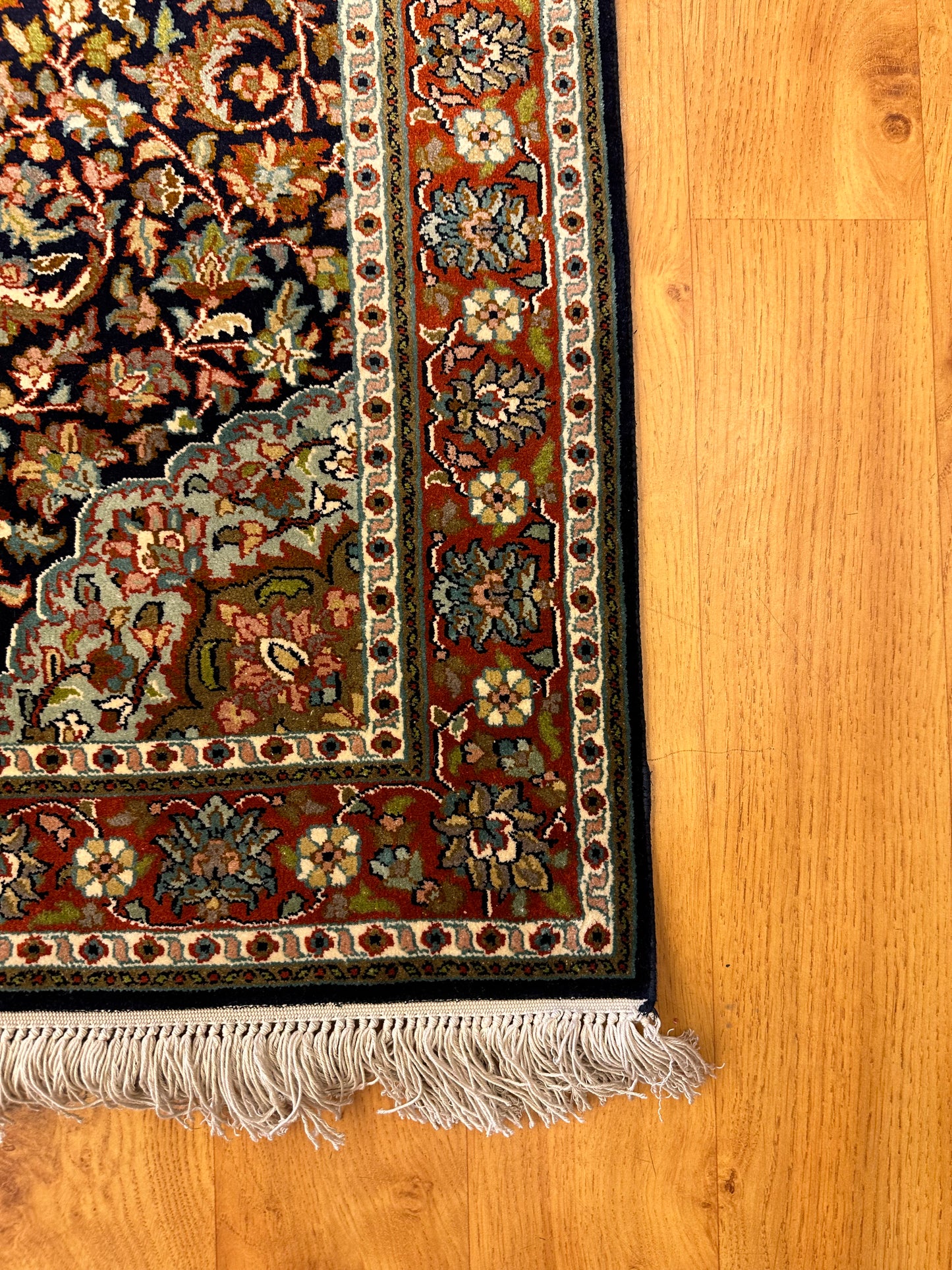 3x2 FT Kashan Silk Carpet ArtAsiaHandicrafts