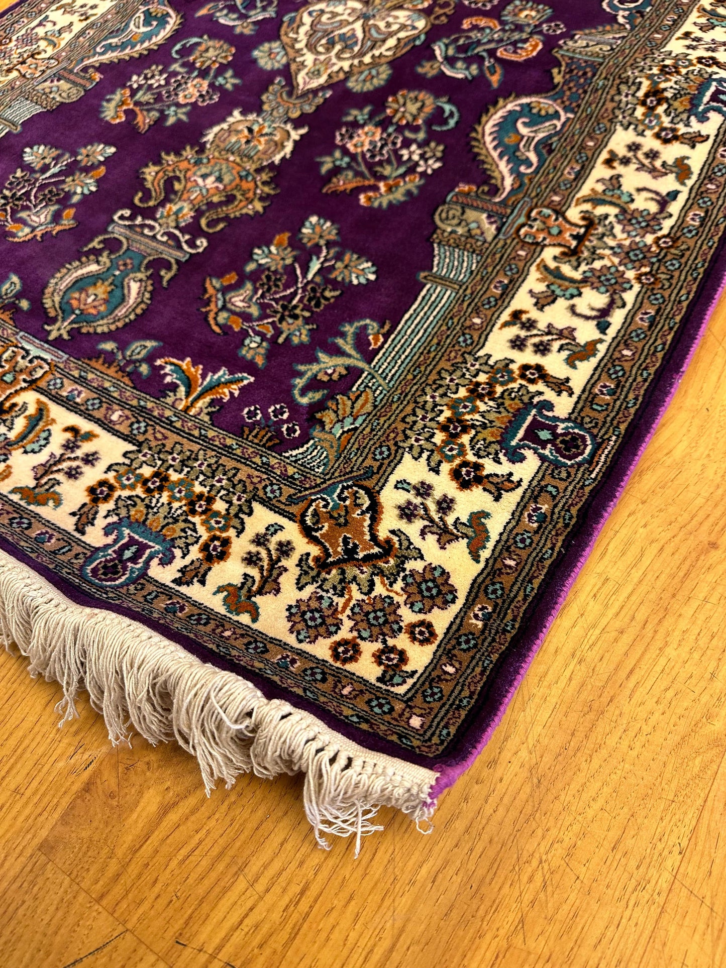 3x2 Ft Vases Silk Carpet ArtAsiaHandicrafts