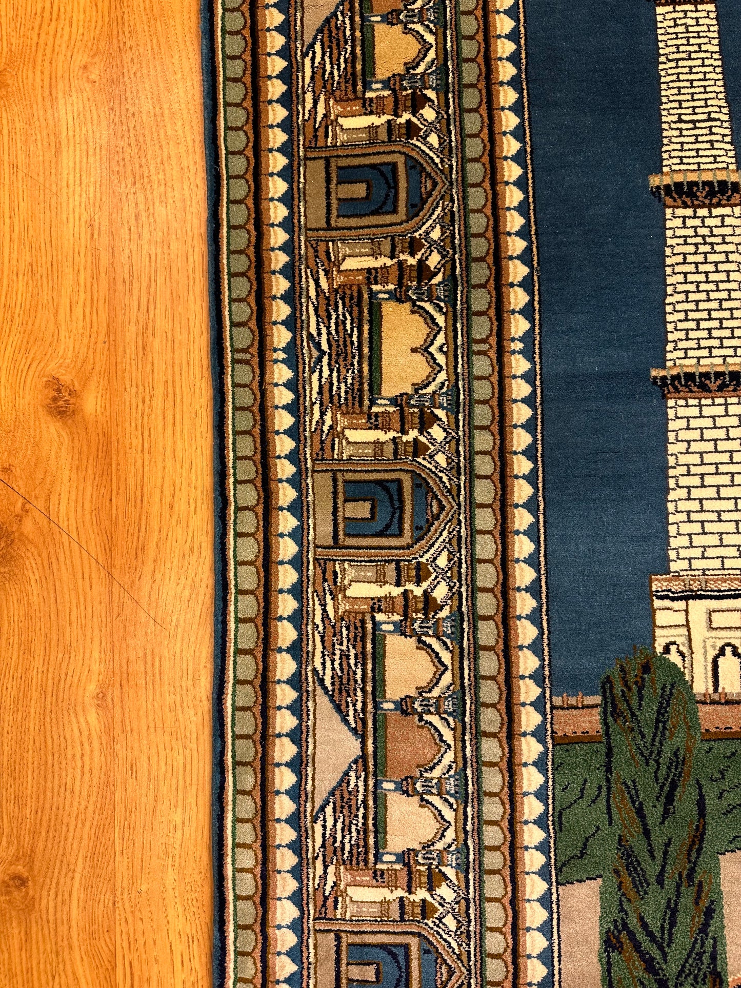 4x5 FT Taj Mahal Silk Carpet ArtAsiaHandicrafts