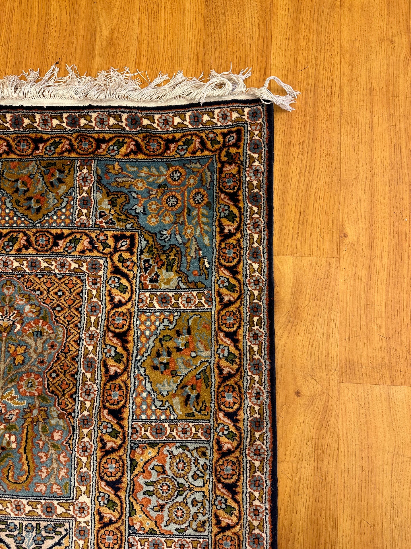 6x4 FT Hamdaan Silk Cotton Carpet ArtAsiaHandicrafts