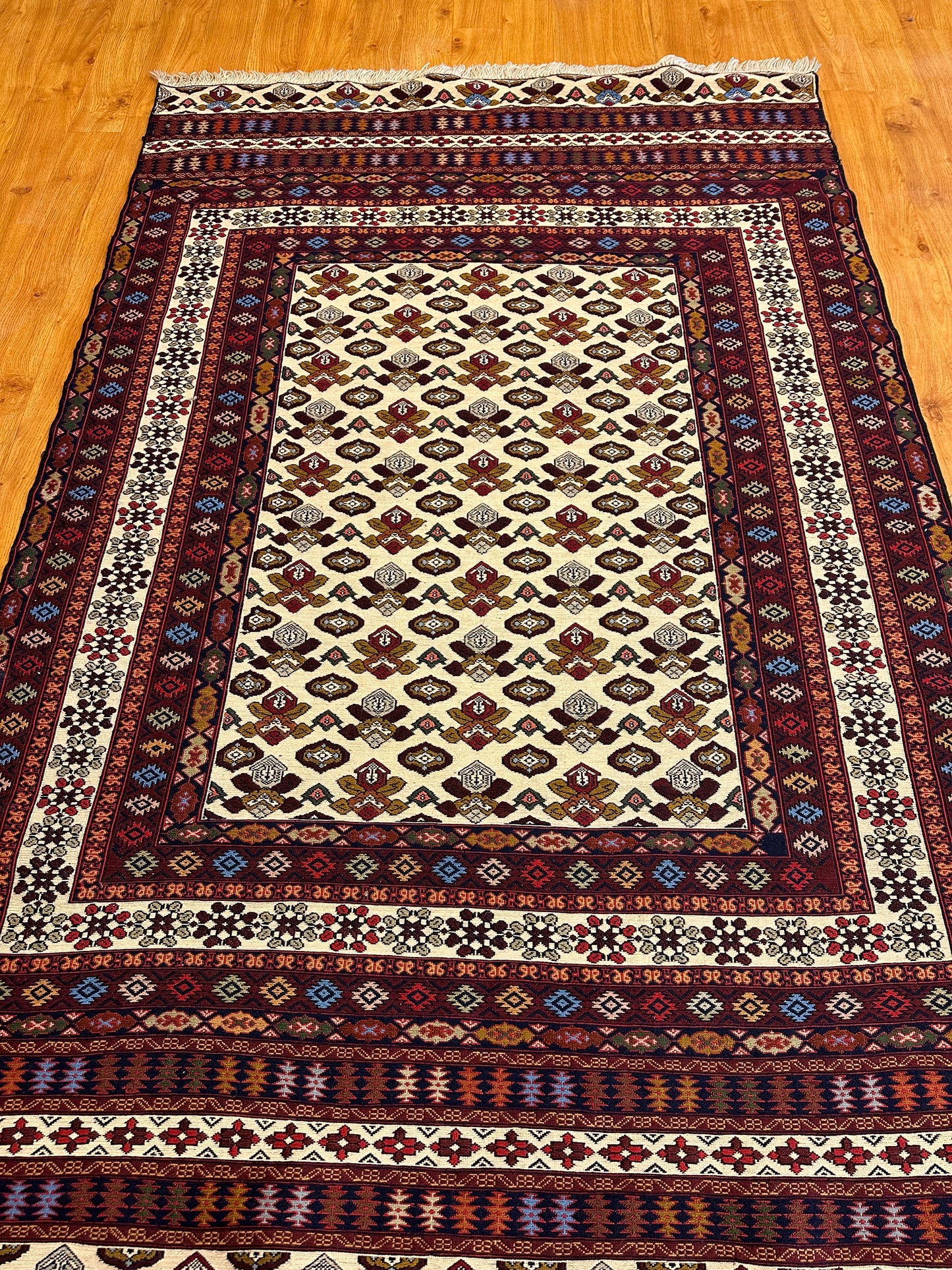 6x4 FT Wool Kilim ArtAsiaHandicrafts