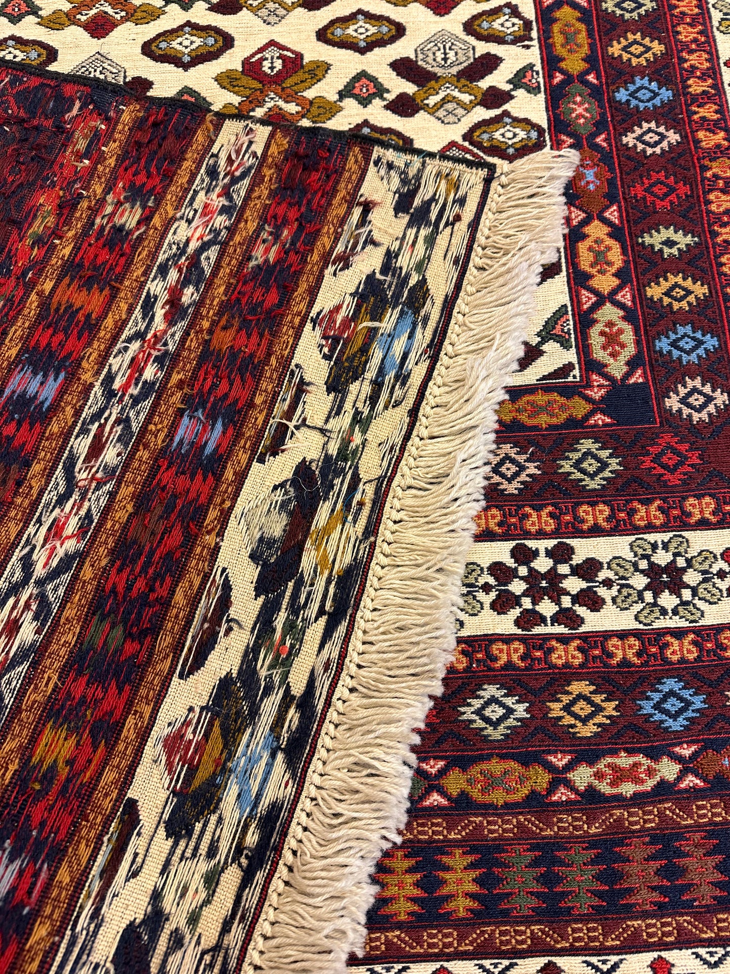 6x4 FT Wool Kilim ArtAsiaHandicrafts