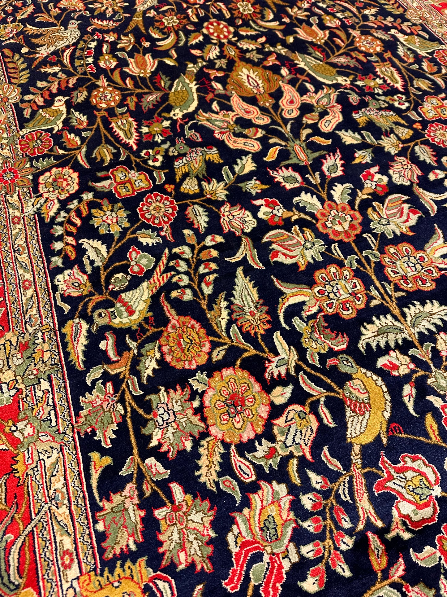 6x4 Ft Tree Of Life Silk Carpet ArtAsiaHandicrafts