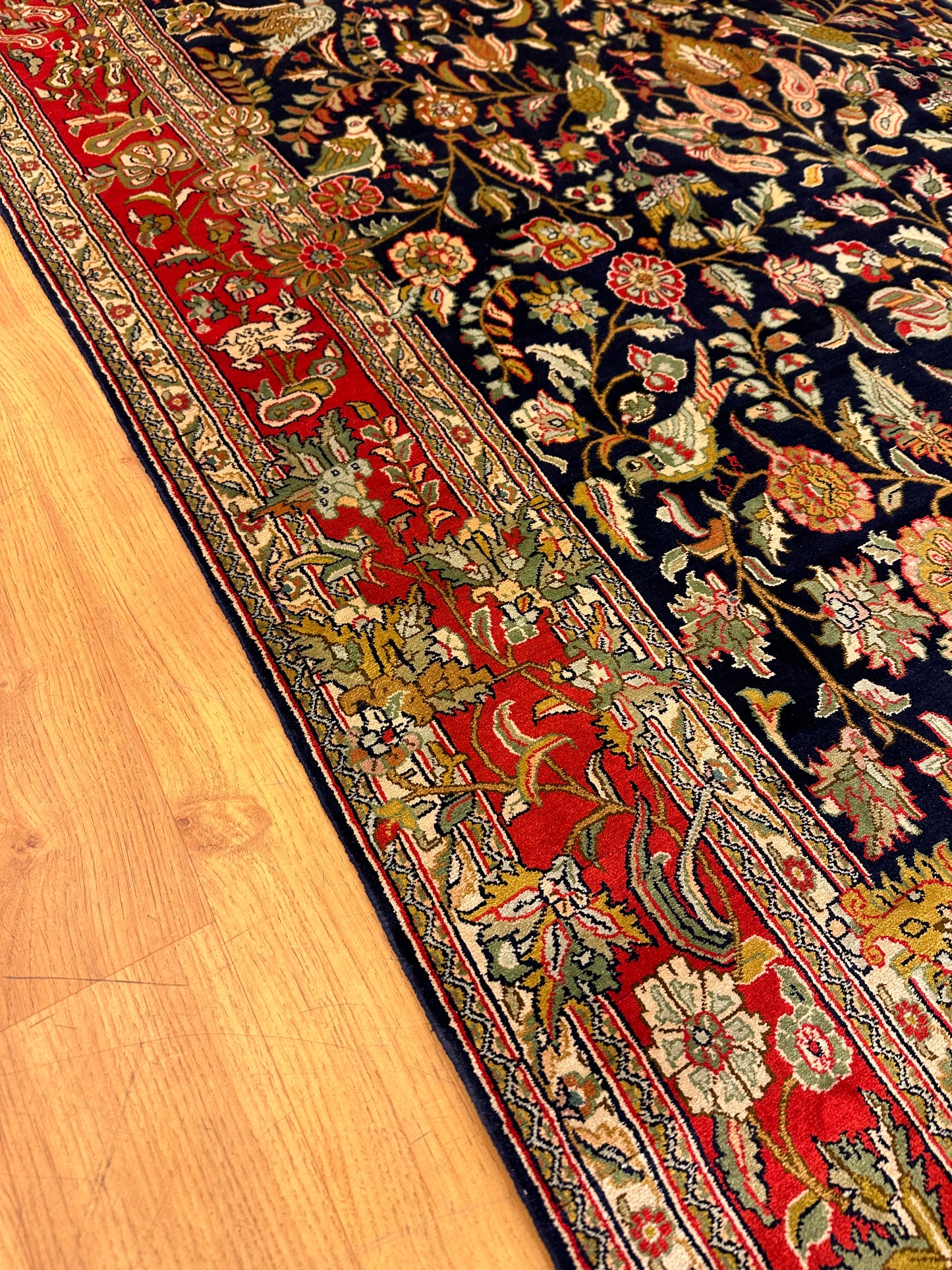 6x4 Ft Tree Of Life Silk Carpet ArtAsiaHandicrafts