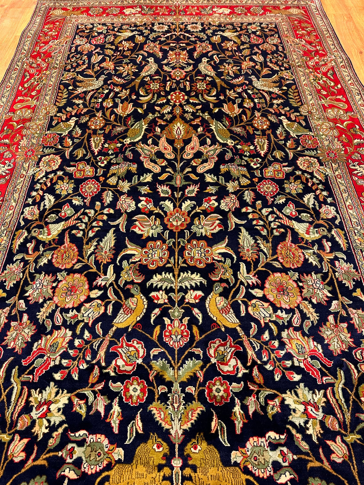 6x4 Ft Tree Of Life Silk Carpet ArtAsiaHandicrafts