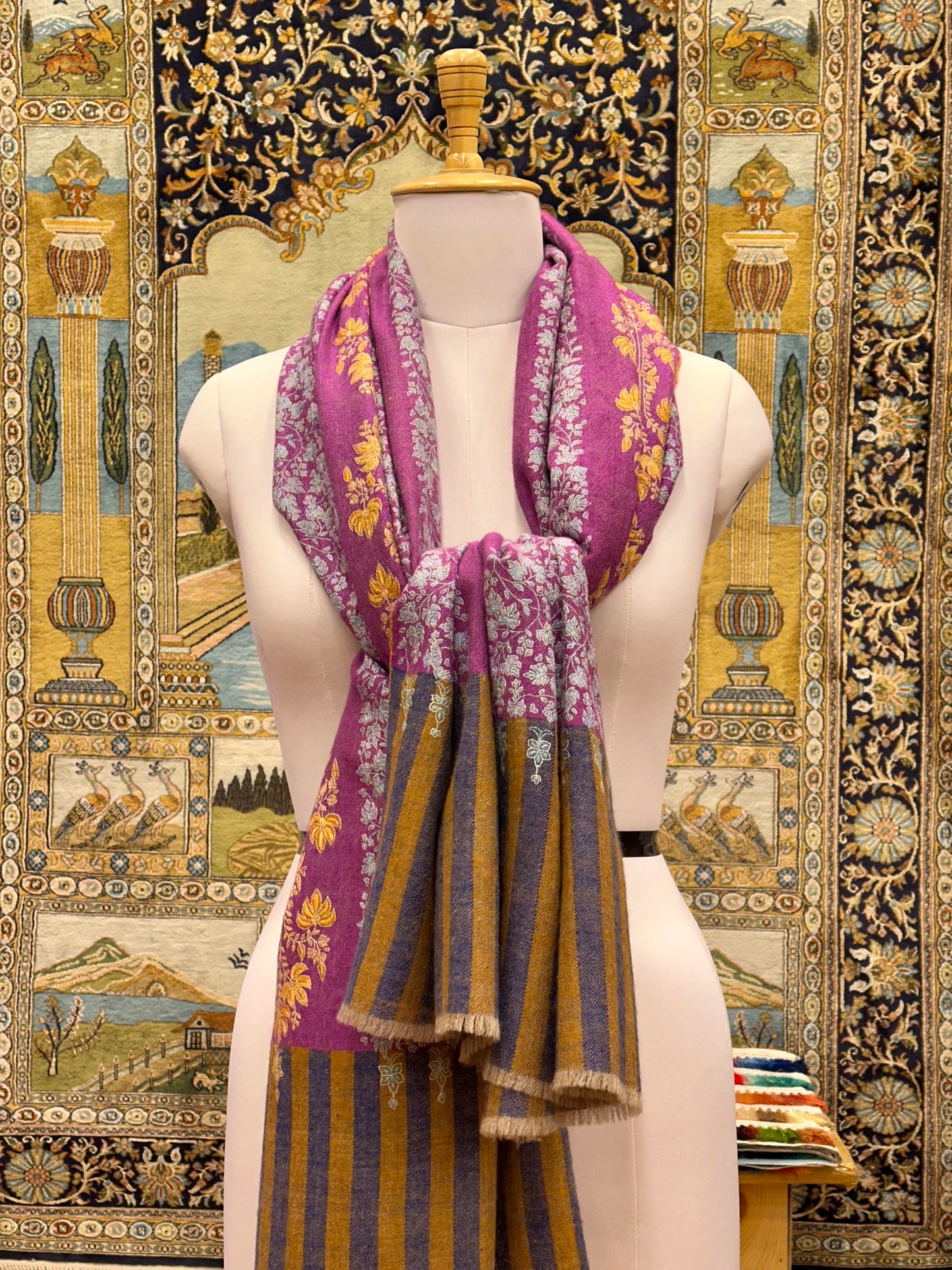 Purple Khatras Pashmina Shawl