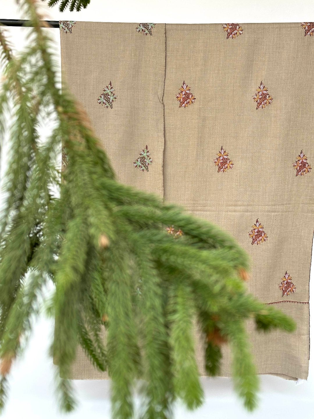 Natural Dorukha Butah Shawl