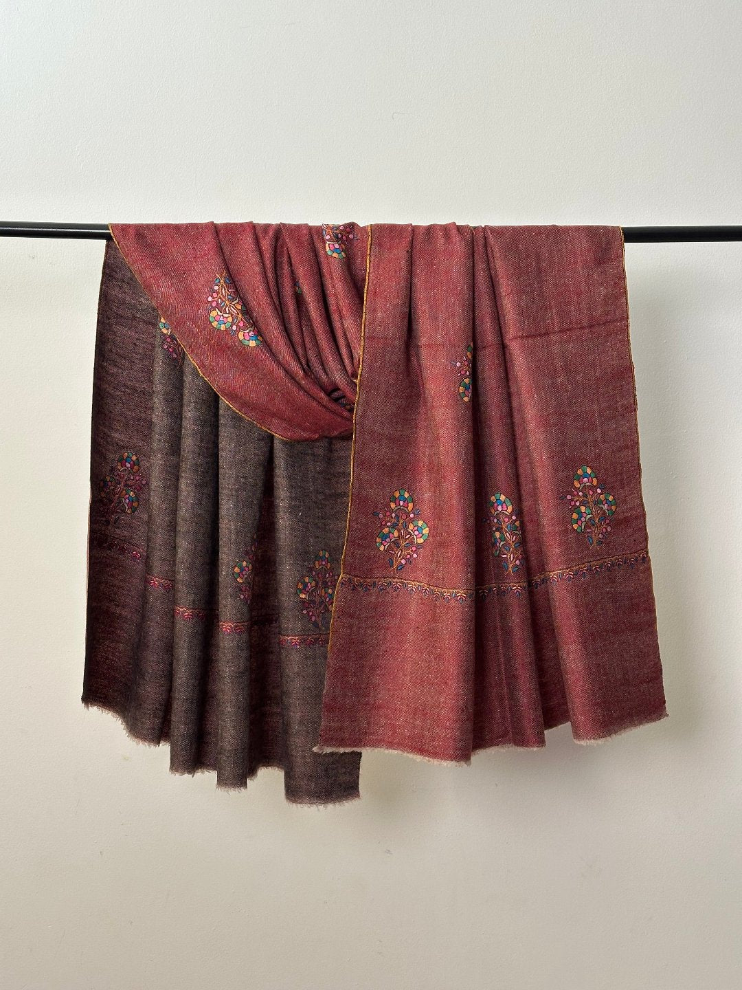 Reversible Dorukha Pashmina Shawl