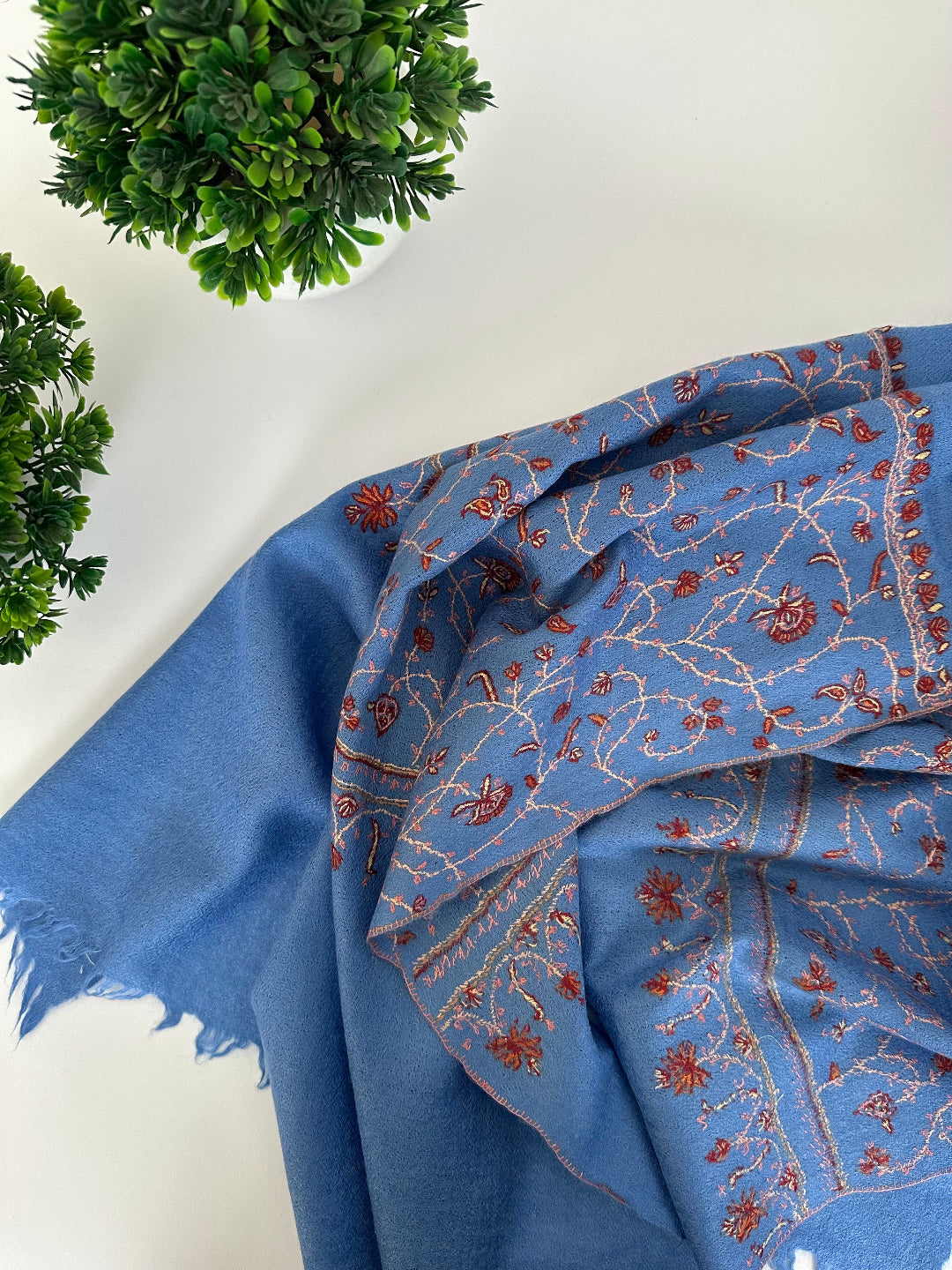 Cornflower Blue Pashmina Scarf