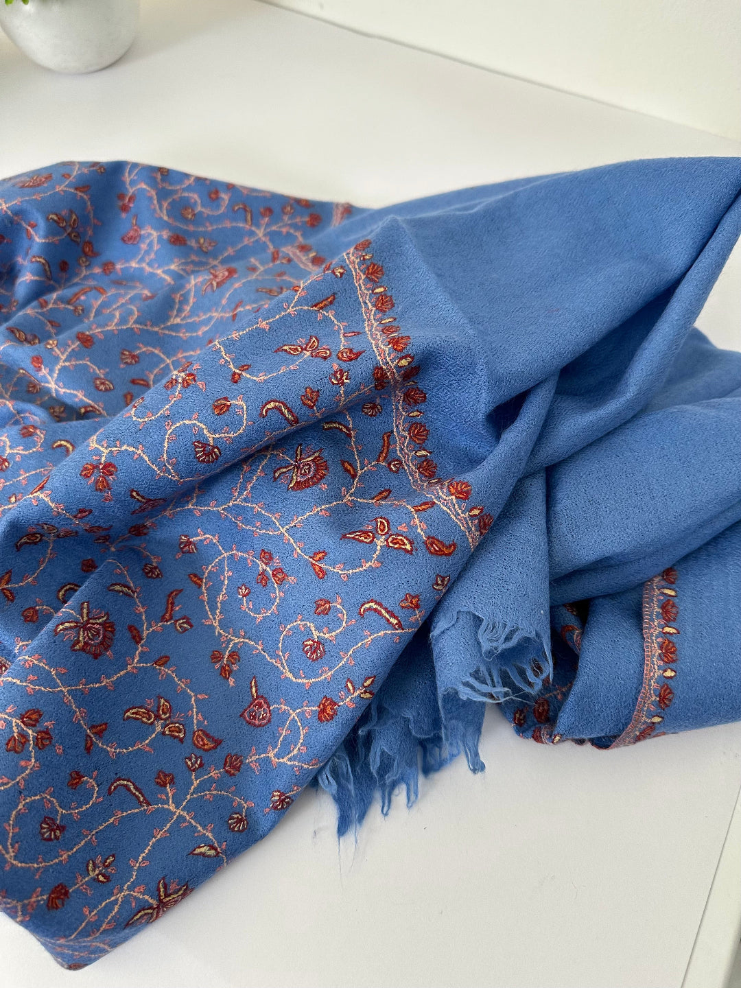 Cornflower Blue Pashmina Scarf