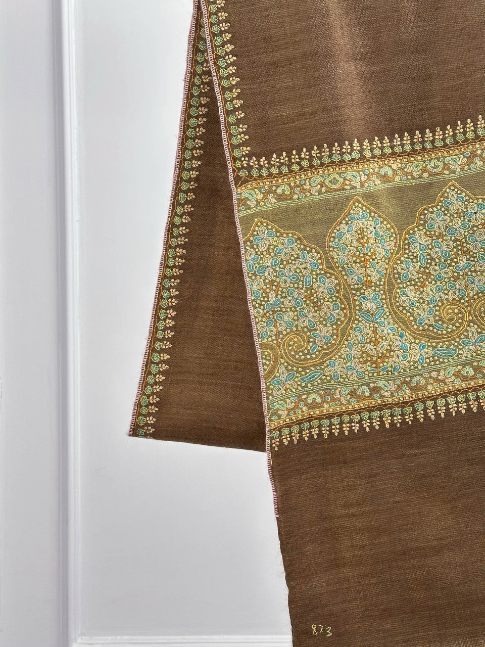 SUPERSOFT REVERSIBLE WEAVE PURE PASHMINA EMBROIDERED WRAP