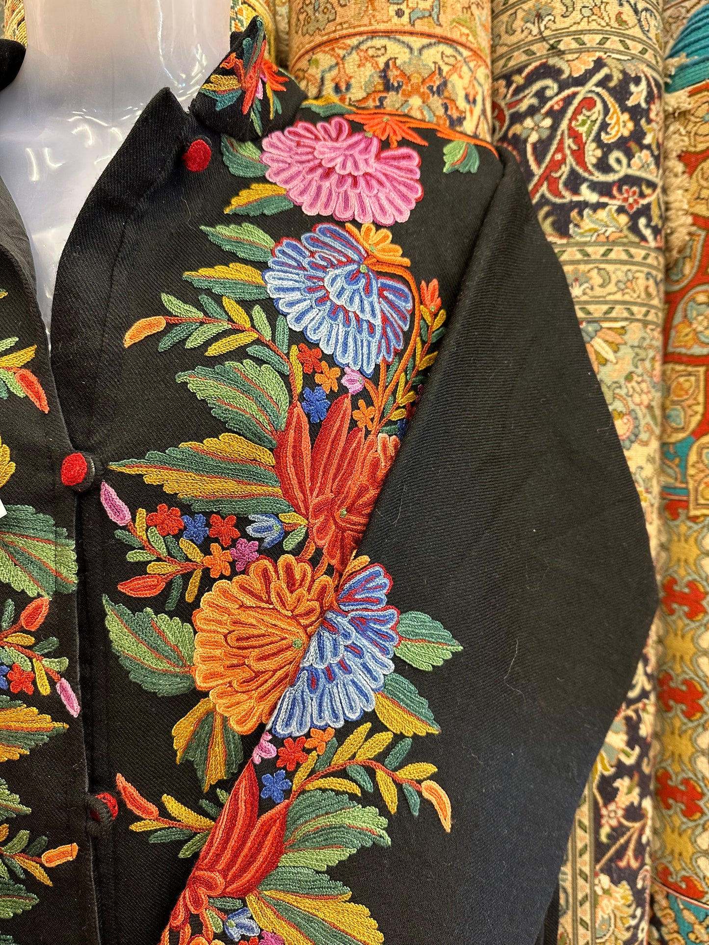 Long Black Jacket ArtAsiaHandicrafts