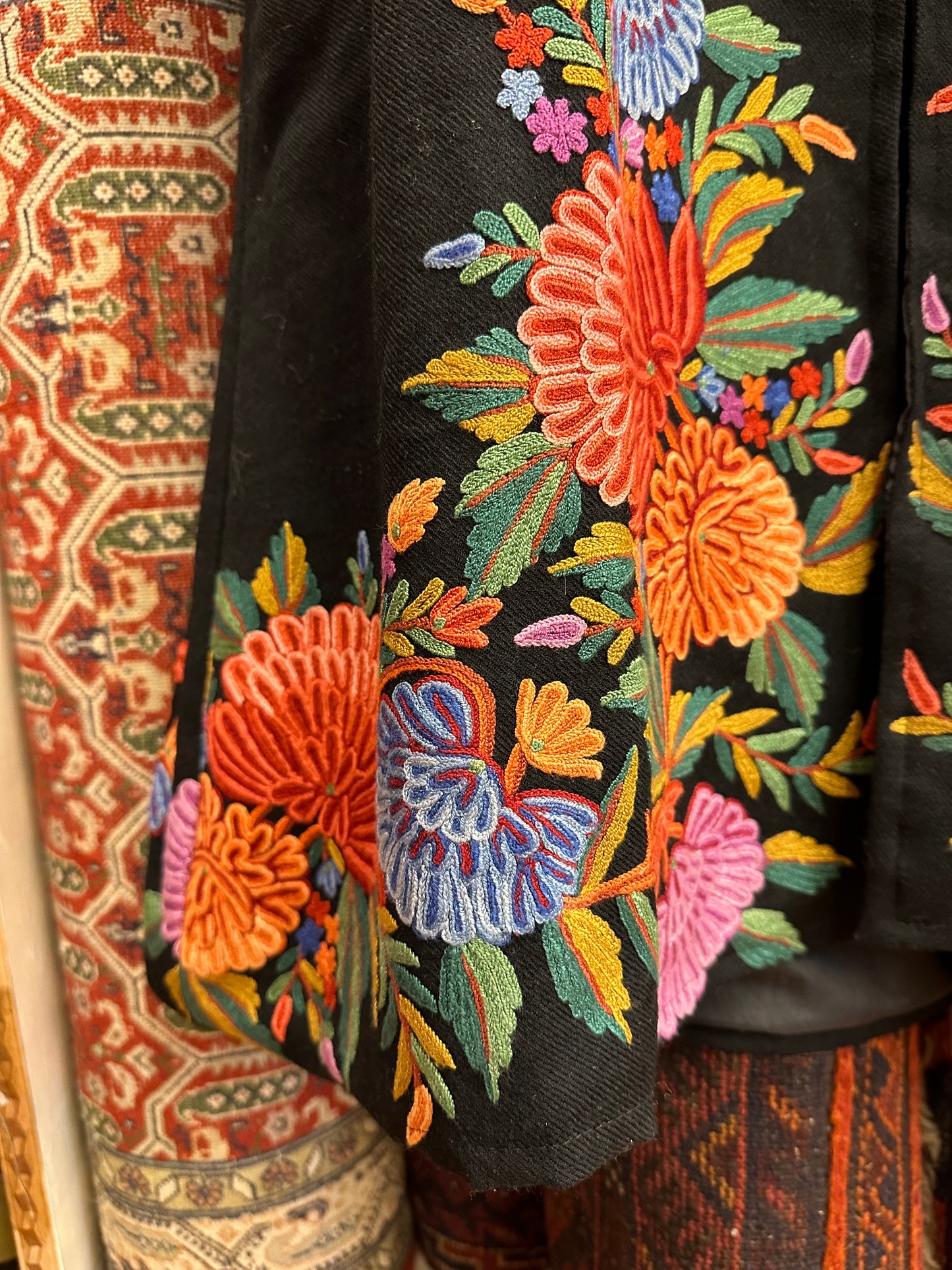 Long Black Jacket ArtAsiaHandicrafts