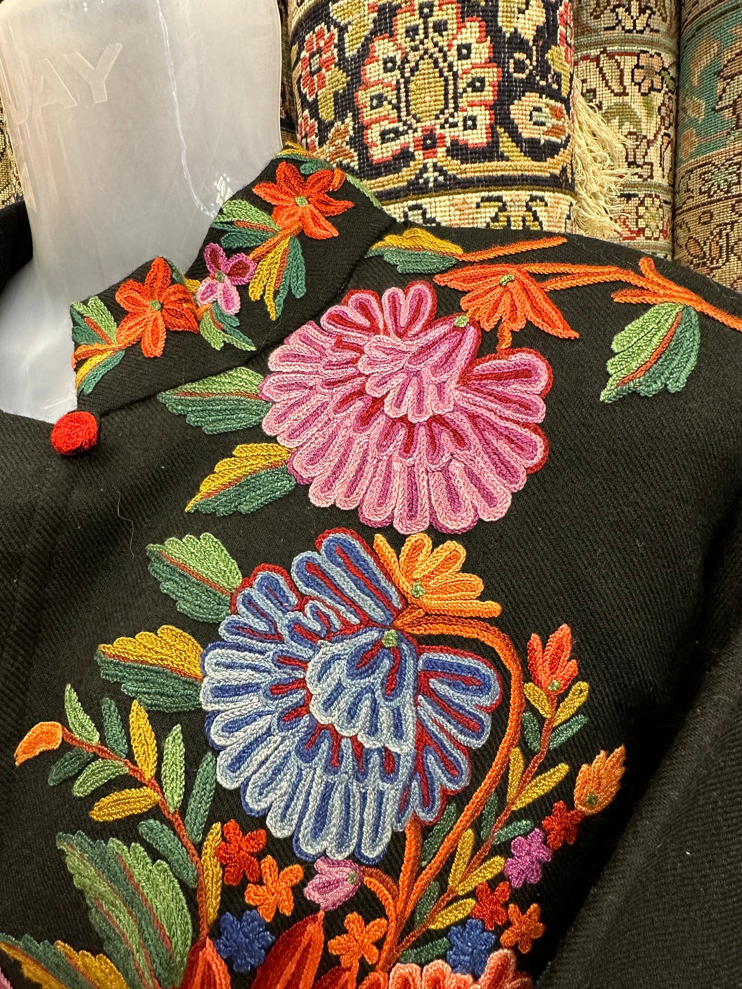 Long Black Jacket ArtAsiaHandicrafts