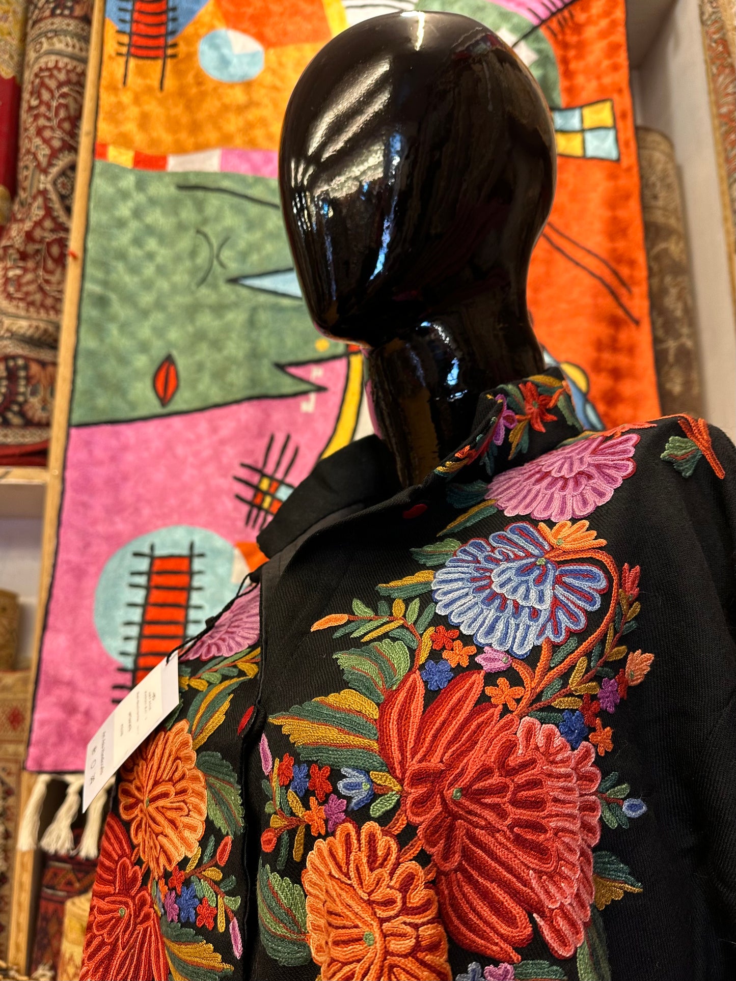 Long Black Jacket ArtAsiaHandicrafts