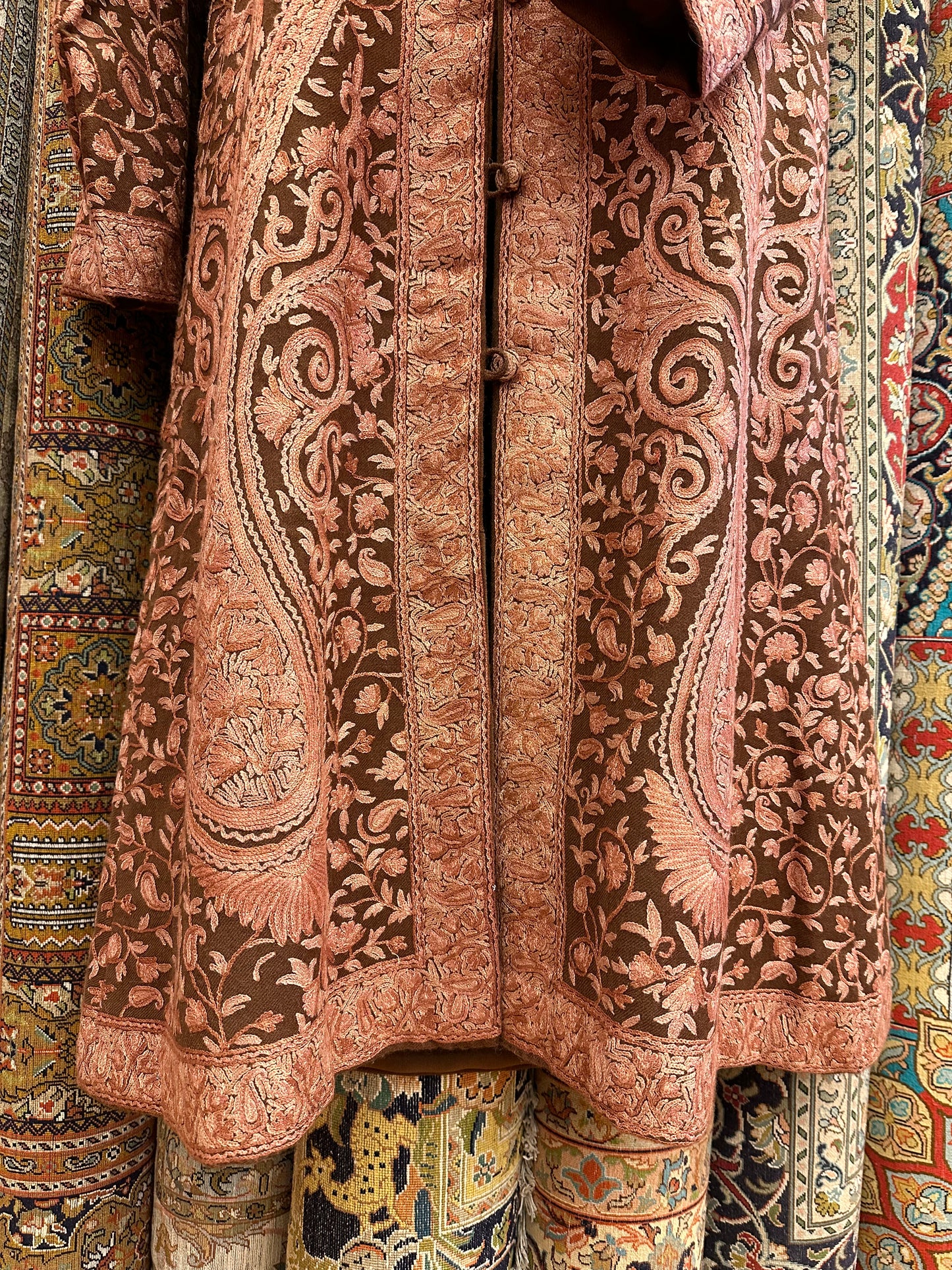 Long Brown Jacket ArtAsiaHandicrafts