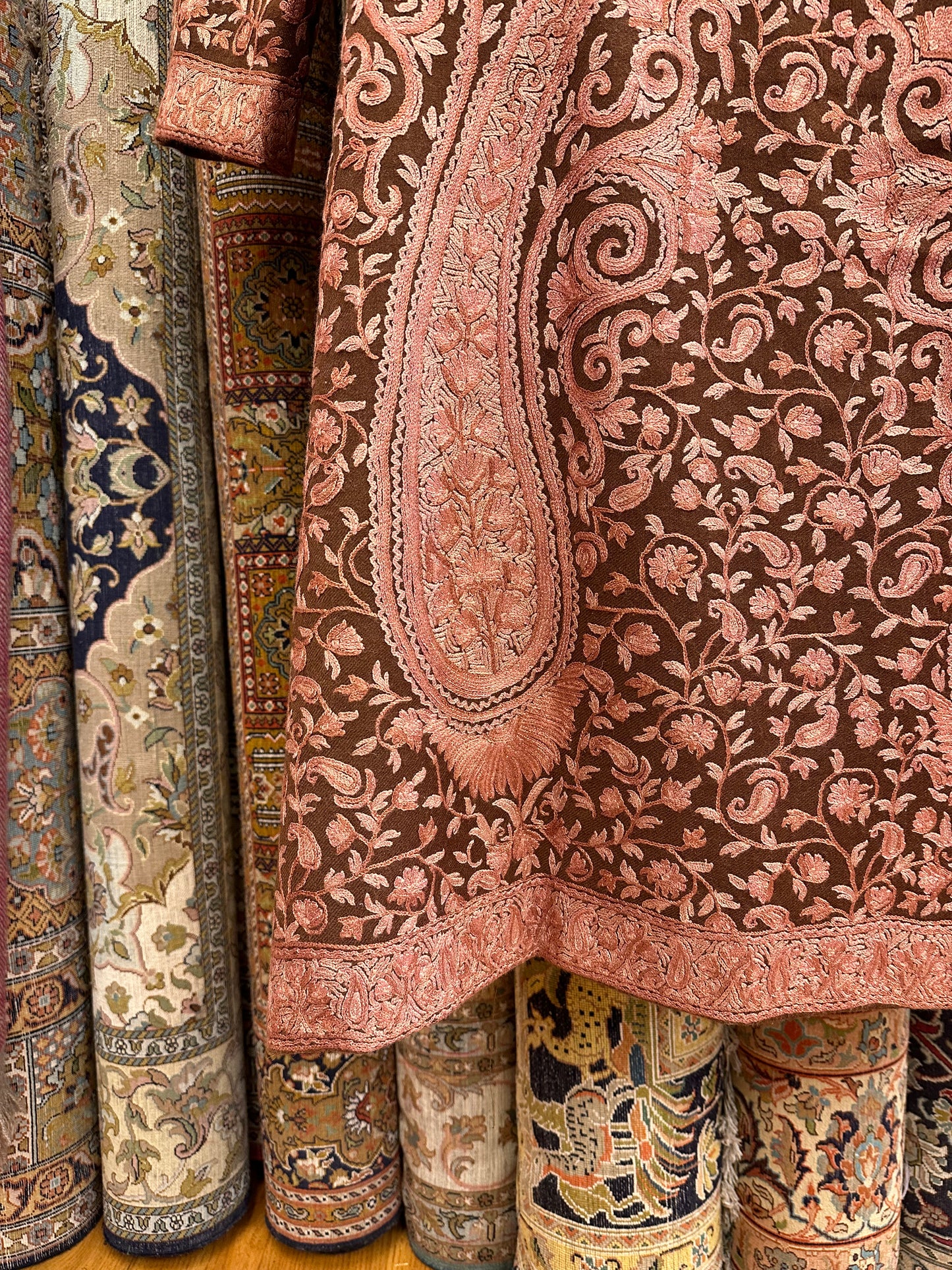 Long Brown Jacket ArtAsiaHandicrafts