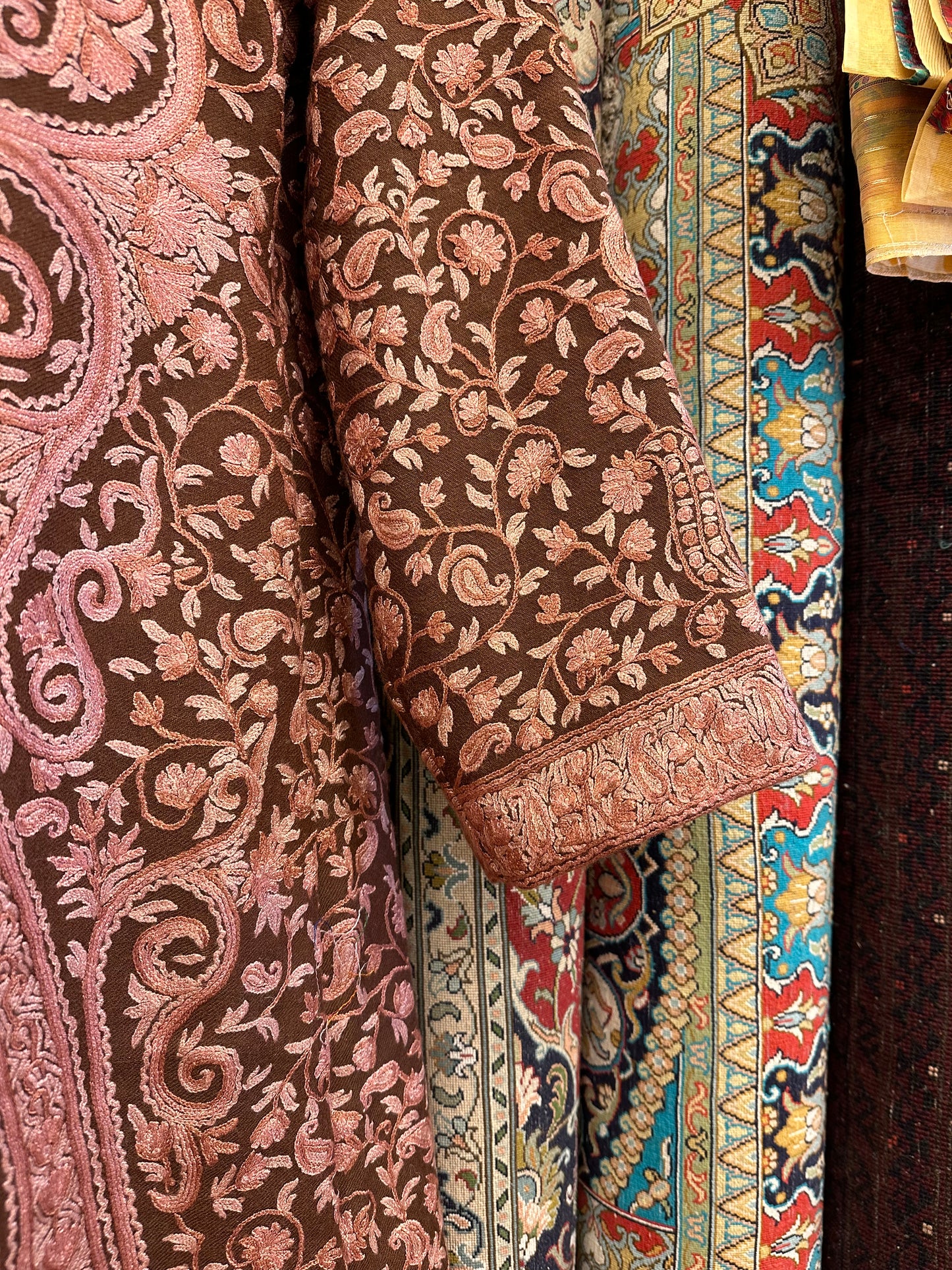 Long Brown Jacket ArtAsiaHandicrafts