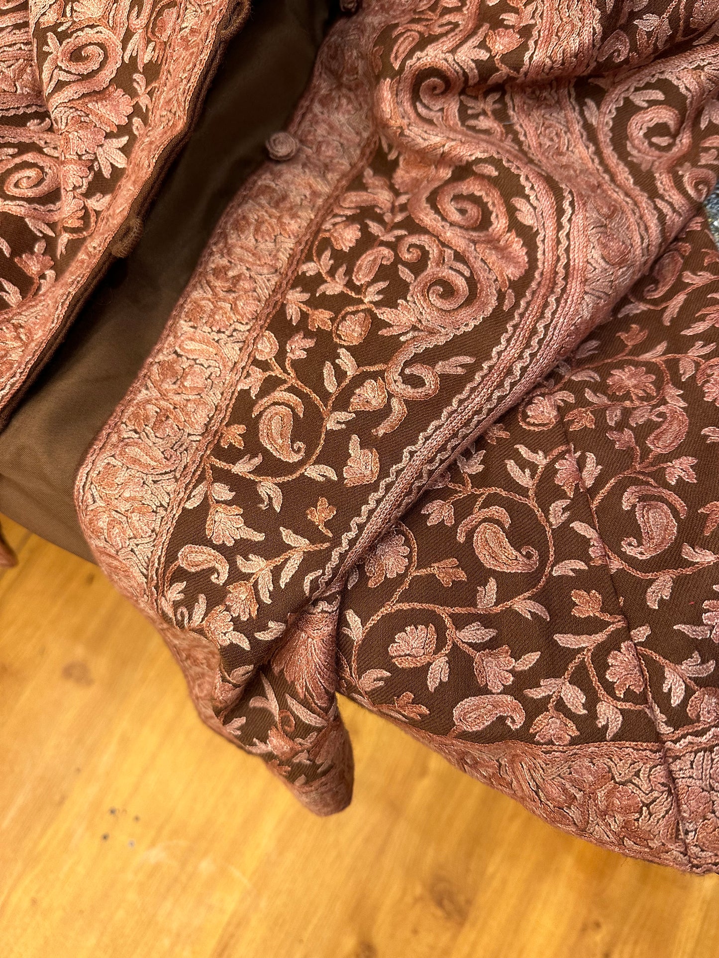 Long Brown Jacket ArtAsiaHandicrafts