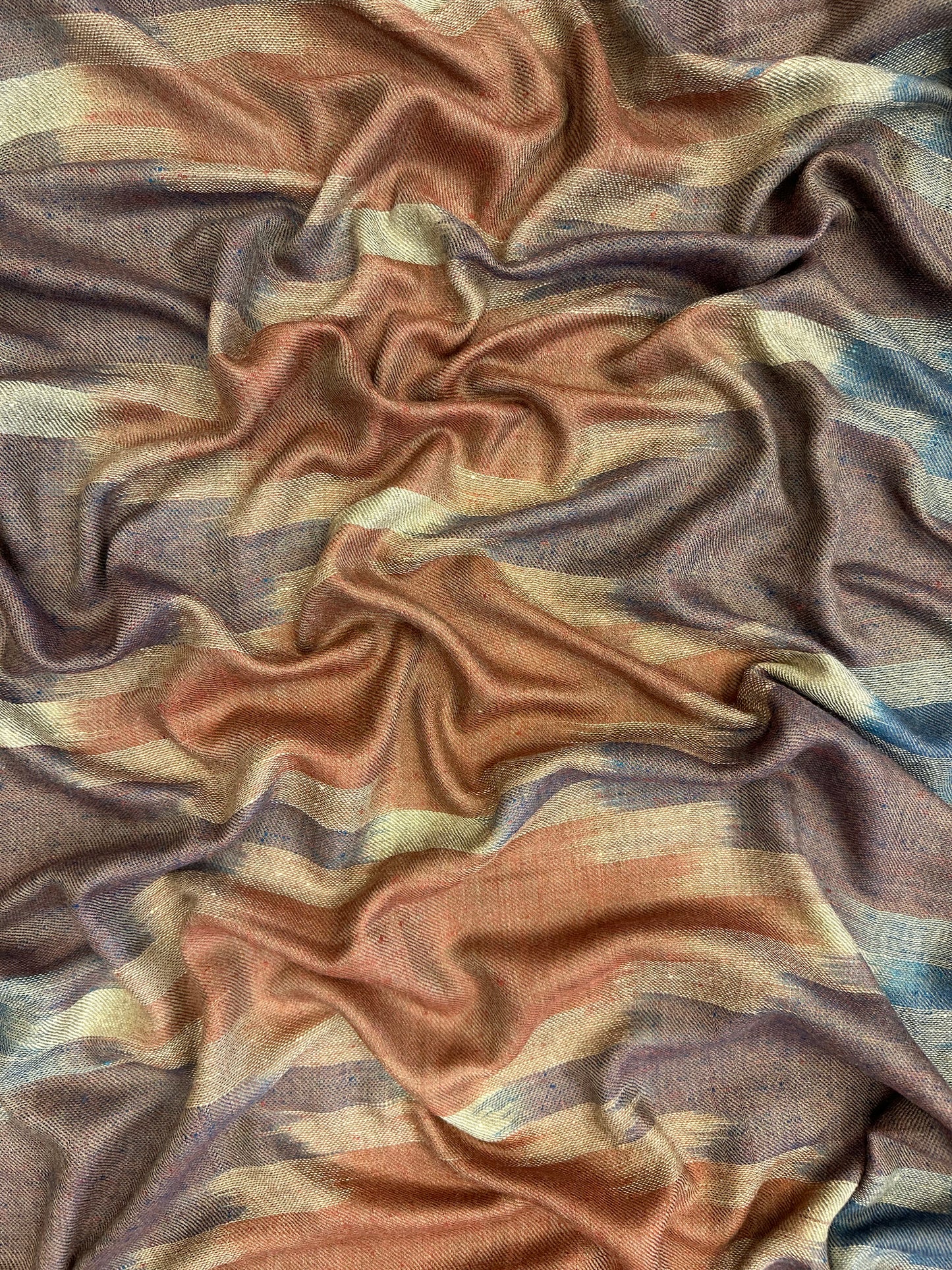 Multicolour Ikat Pashmina Scarf ArtAsiaHandicrafts