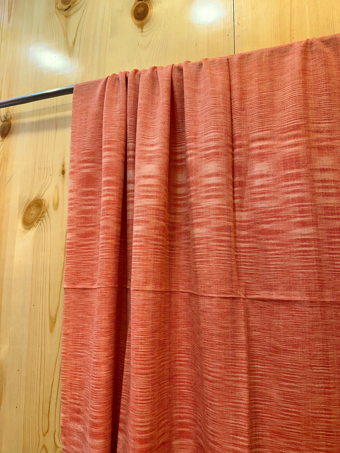 Orange Ikat Pashmina Shawl ArtAsiaHandicrafts