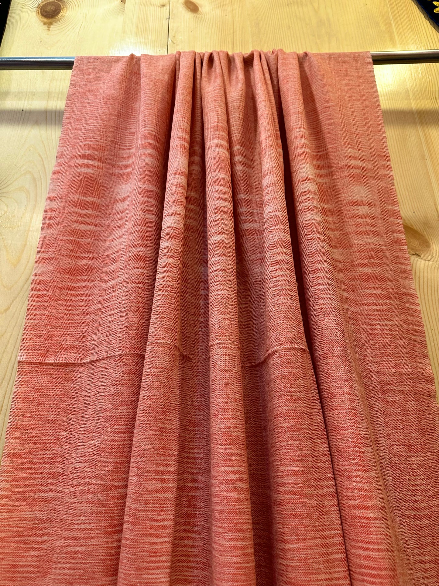 Orange Ikat Pashmina Shawl ArtAsiaHandicrafts