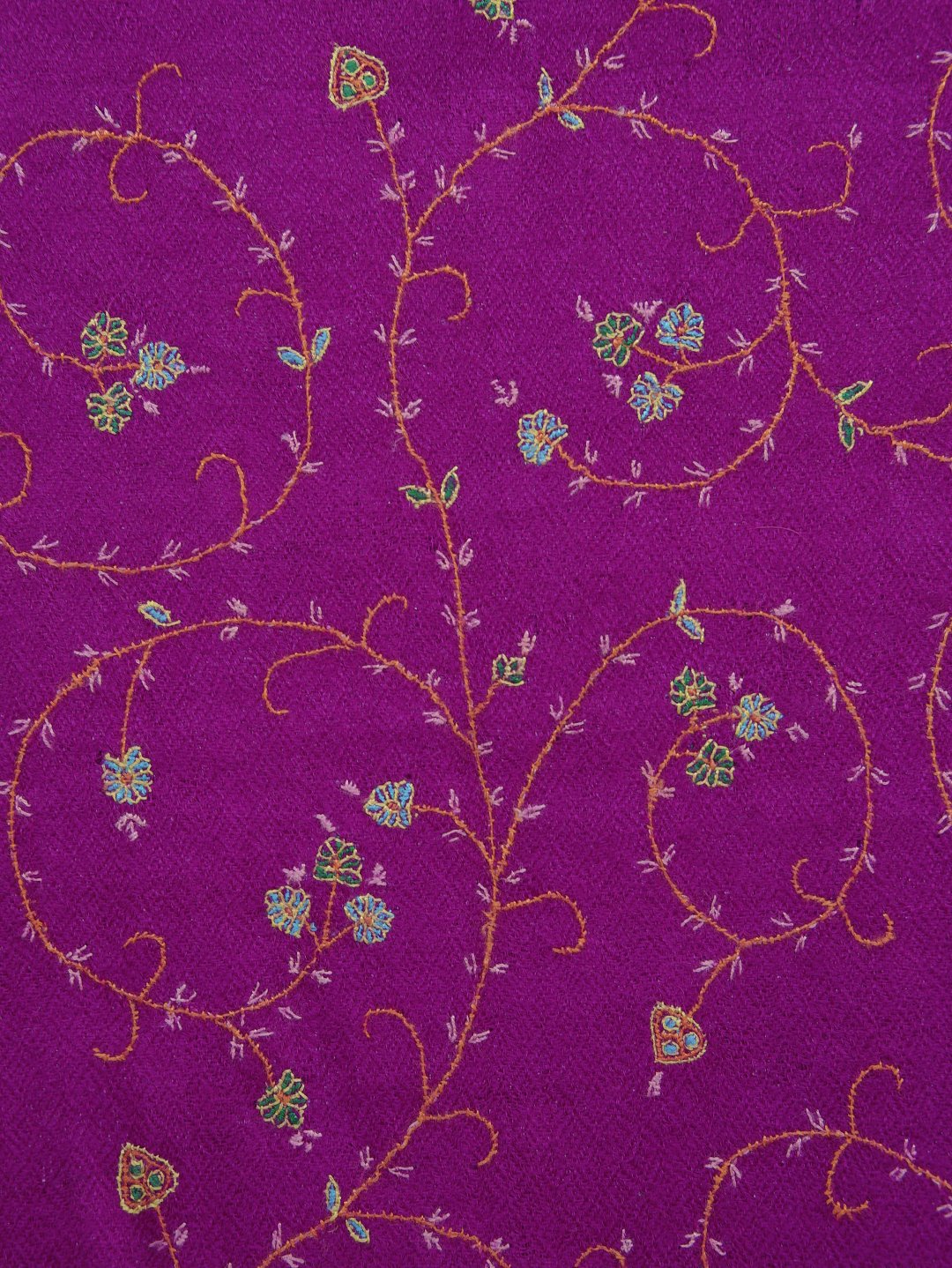 Purple Jaal Pashmina Scarf