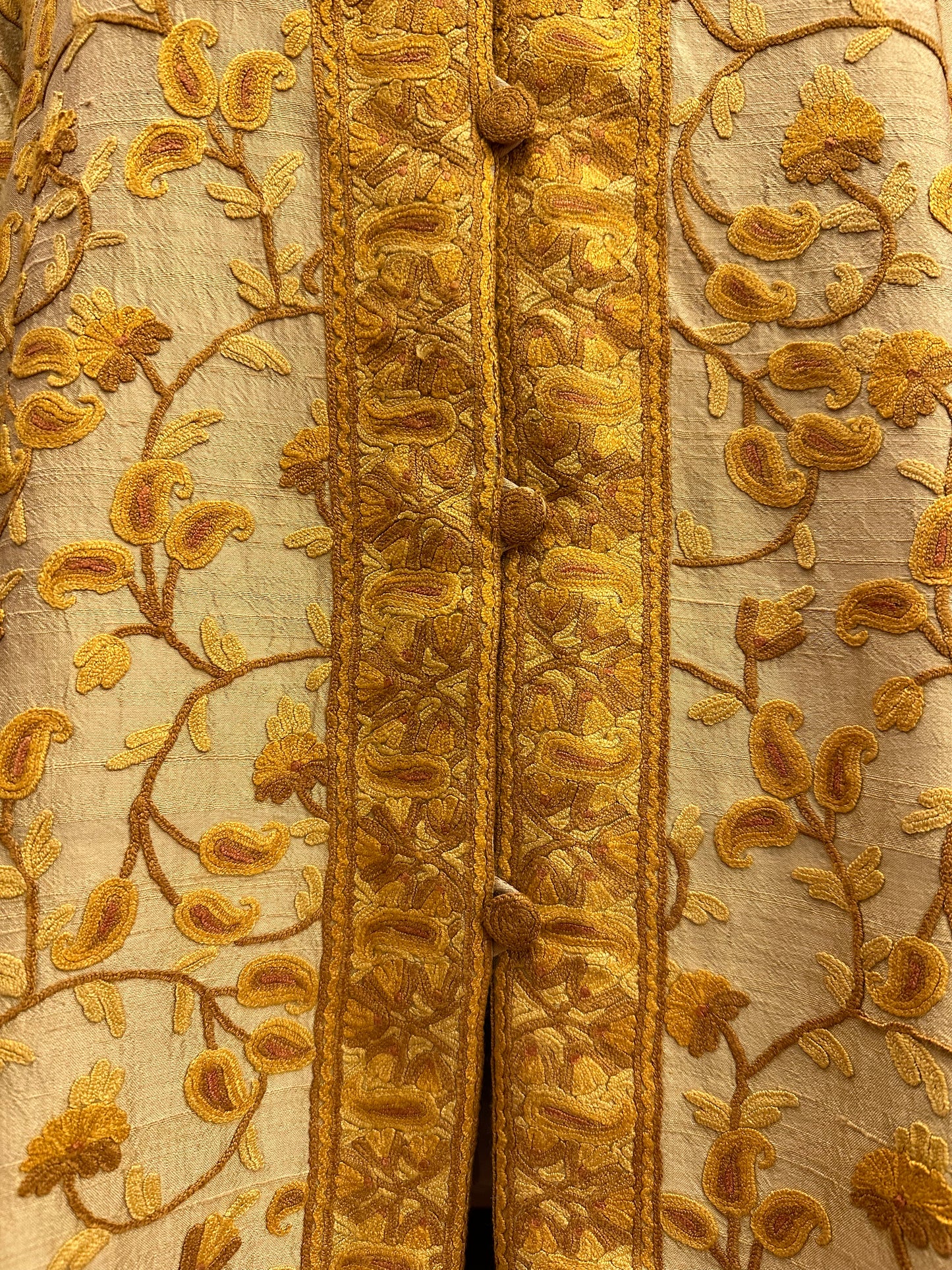 Short Golden Silk Jacket ArtAsiaHandicrafts