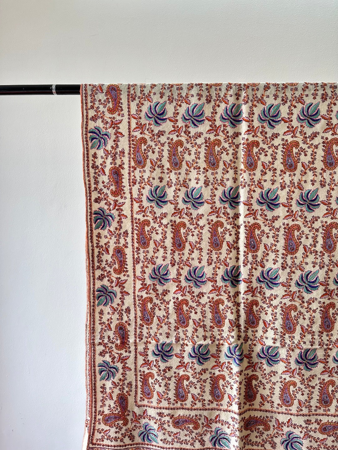 White Chinar Pashmina Shawl ArtAsiaHandicrafts