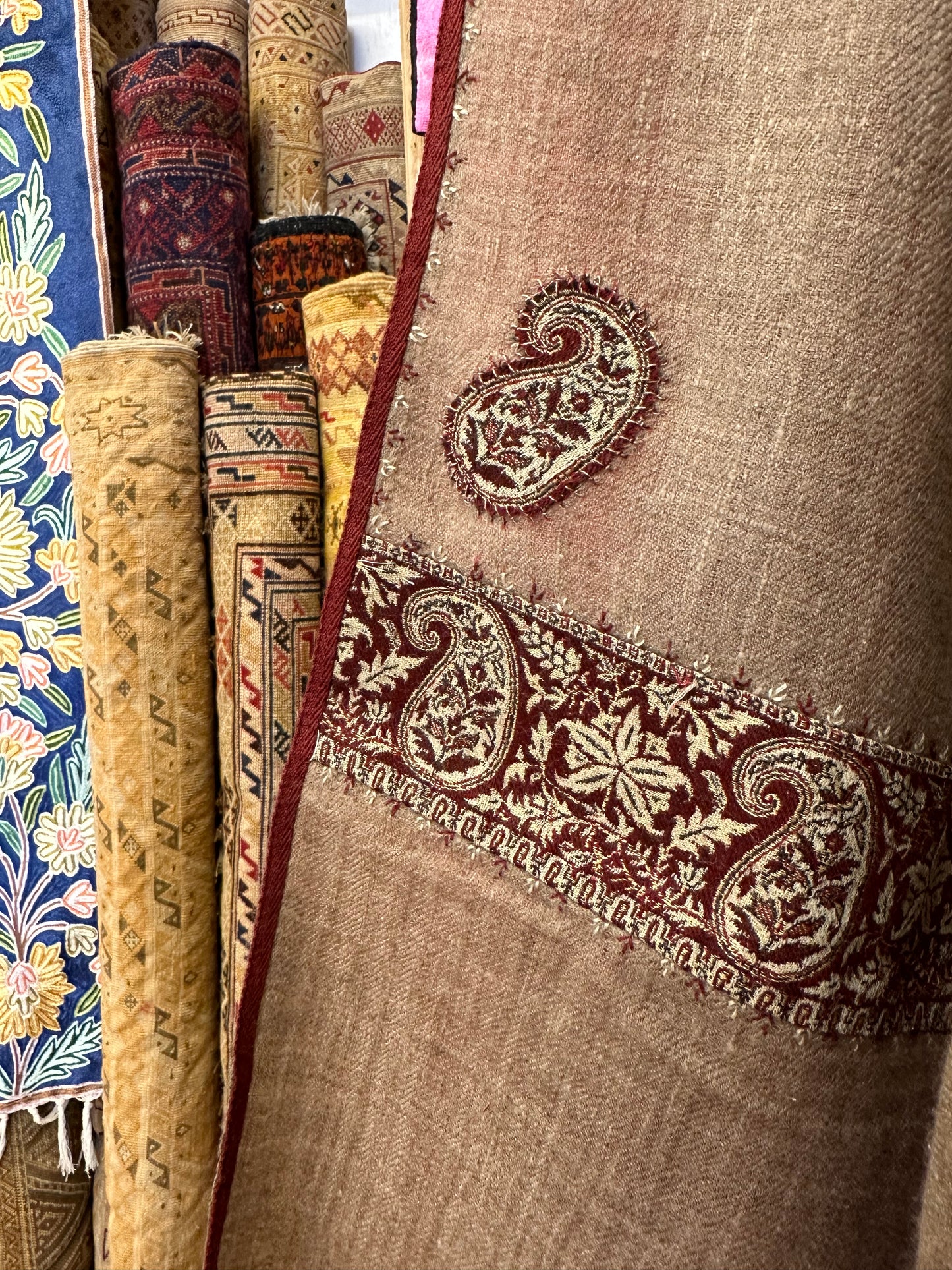 Zati Patch Pashmina Scarf ArtAsiaHandicrafts