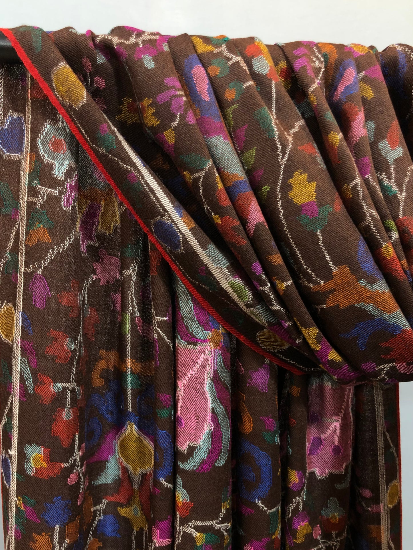 Brown Kani Pashmina Shawl ArtAsiaHandicrafts