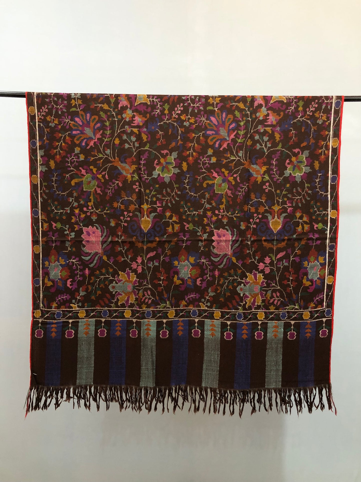 Brown Kani Pashmina Shawl ArtAsiaHandicrafts