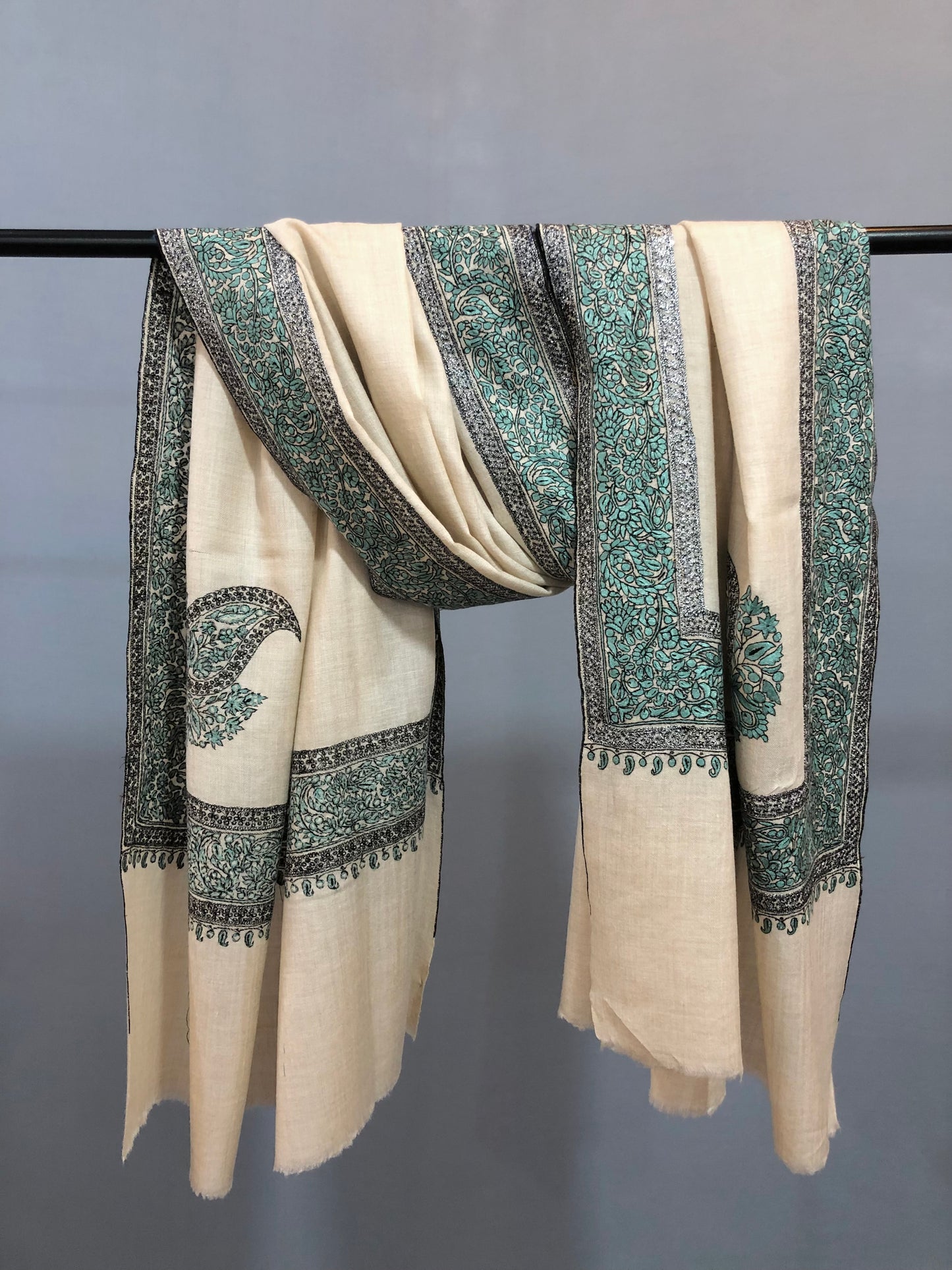 Emerald Green Pashmina Shawl ArtAsiaHandicrafts