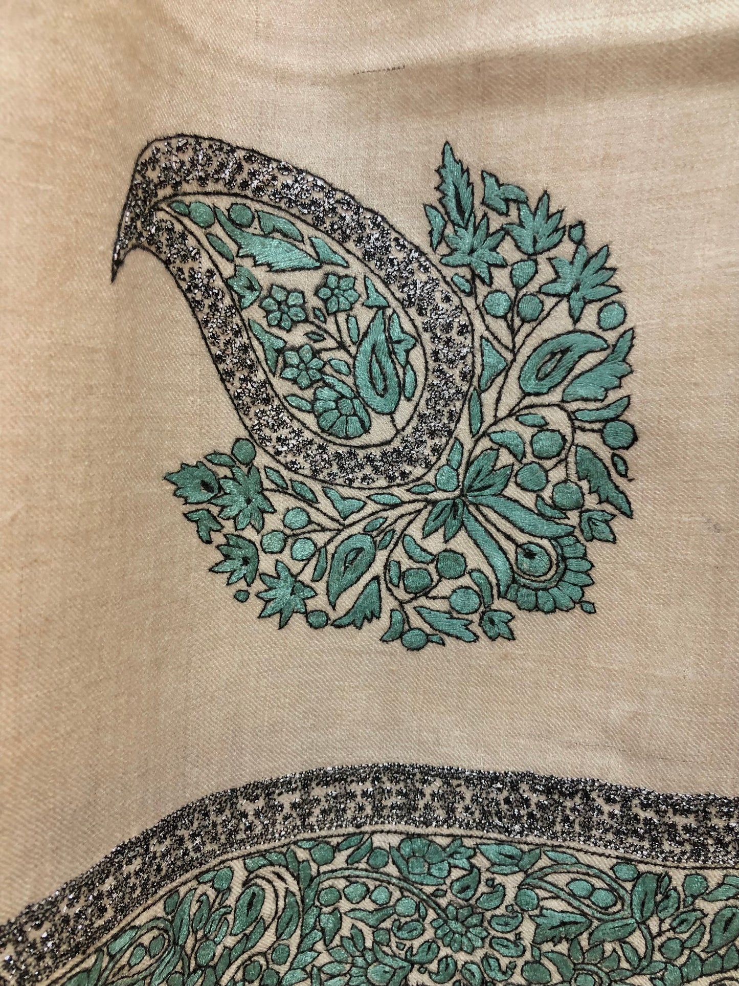 Emerald Green Pashmina Shawl ArtAsiaHandicrafts