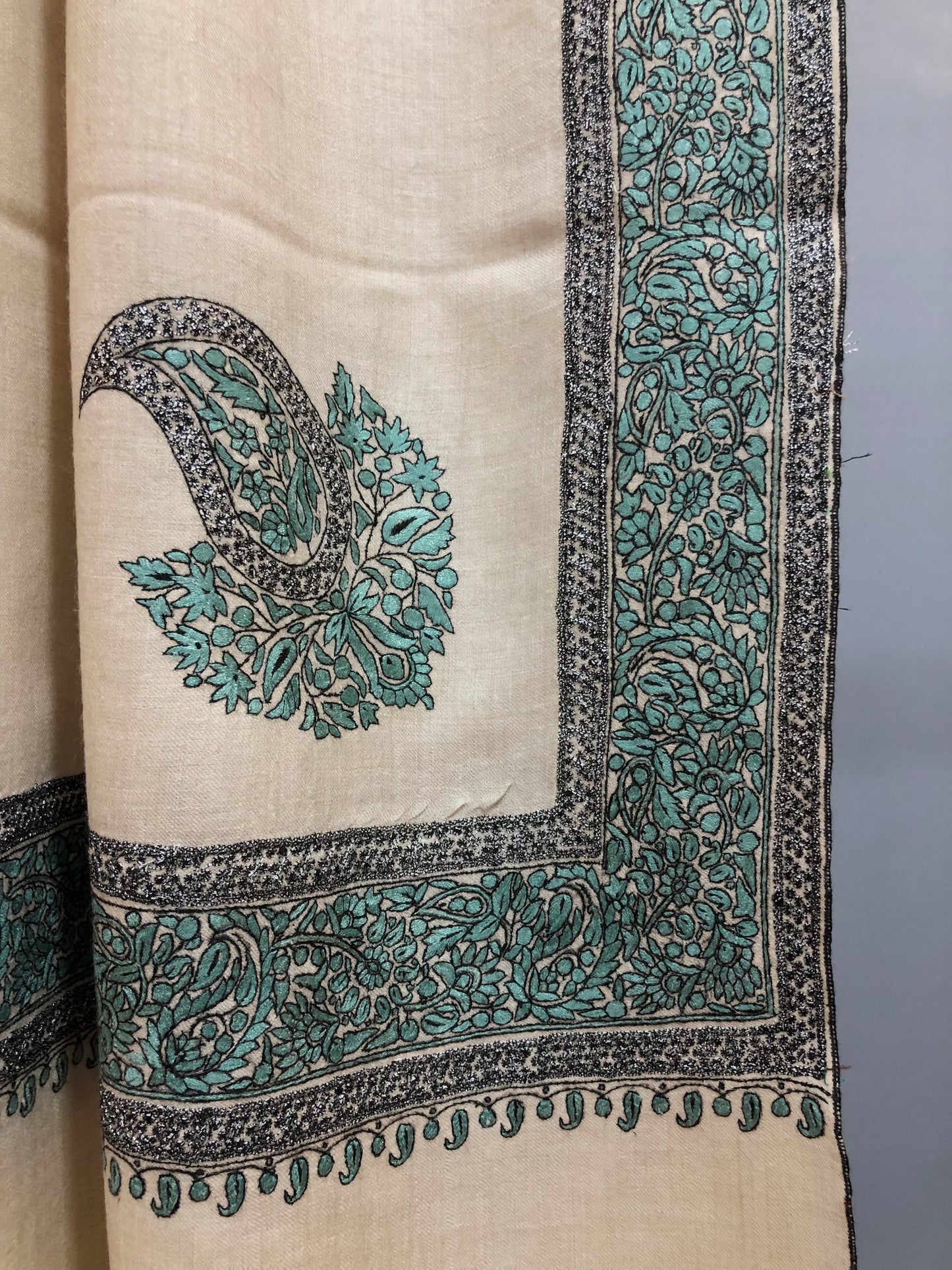 Emerald Green Pashmina Shawl ArtAsiaHandicrafts