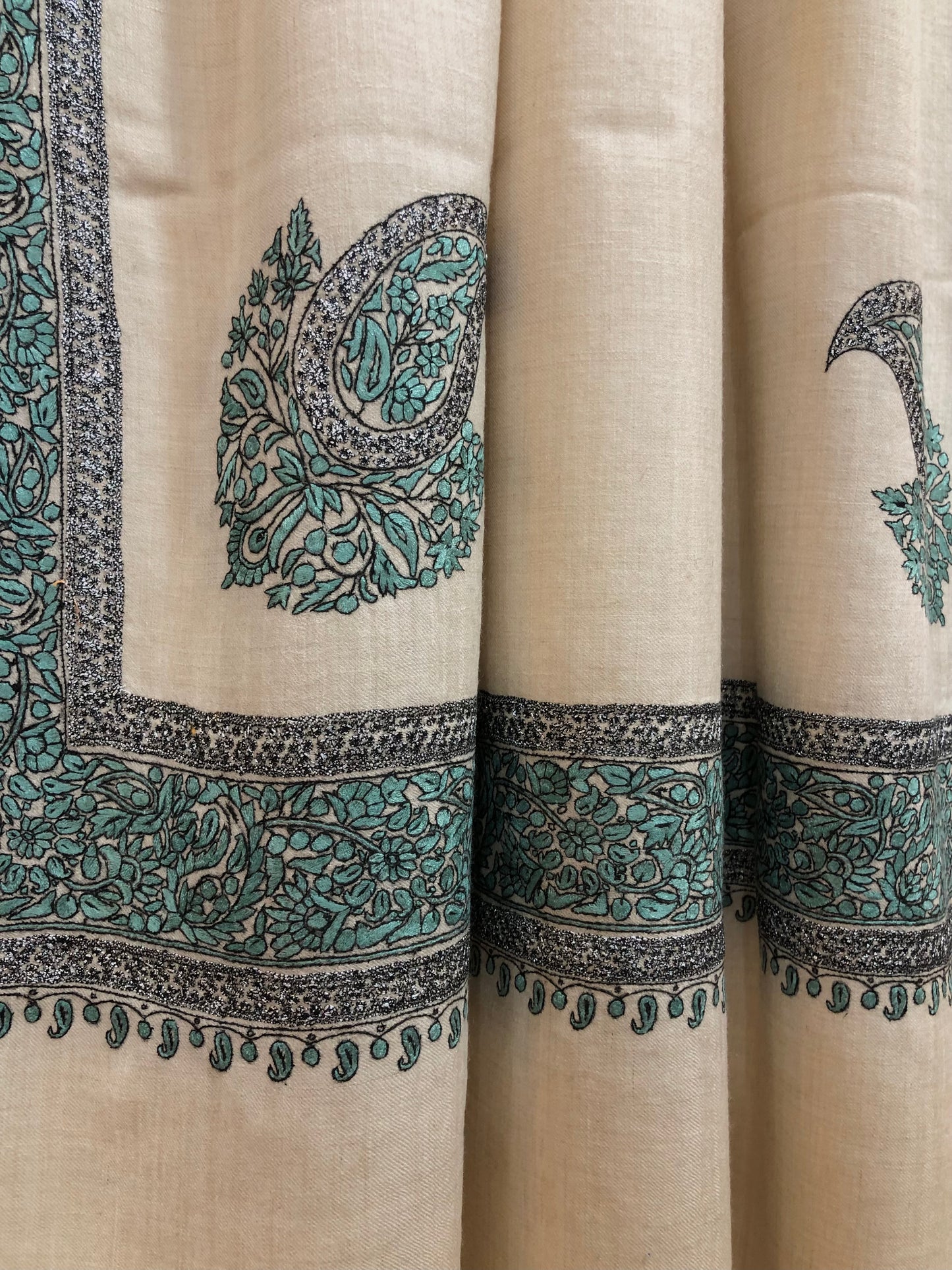Emerald Green Pashmina Shawl ArtAsiaHandicrafts