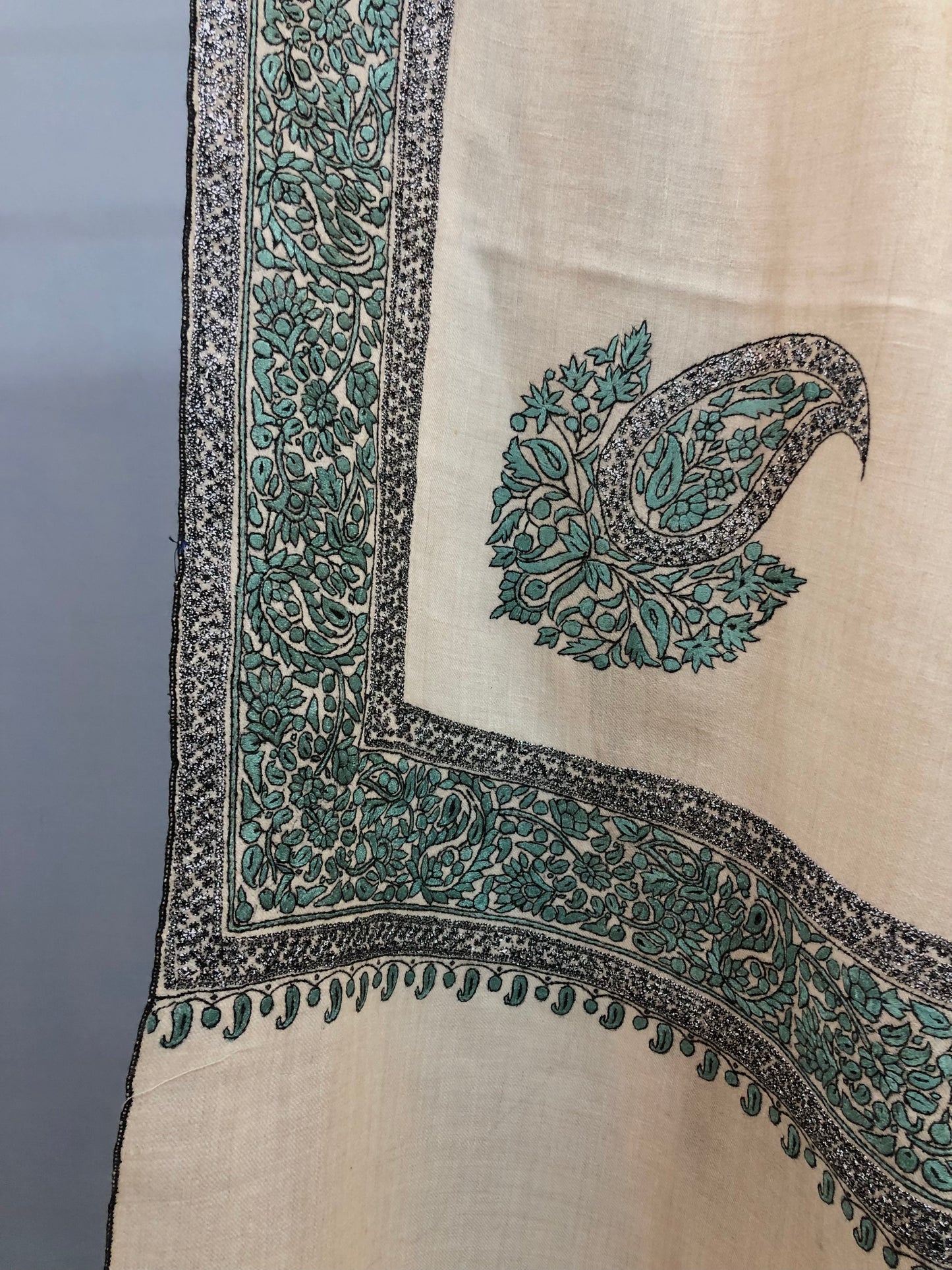 Emerald Green Pashmina Shawl ArtAsiaHandicrafts