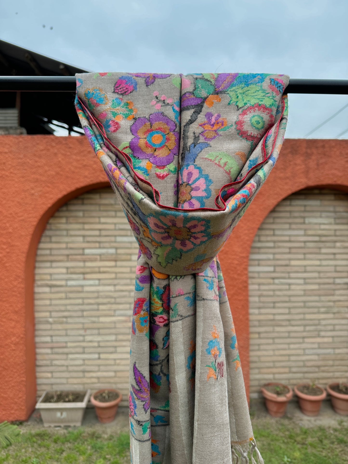 Natural Kani Pashmina Shawl ArtAsiaHandicrafts