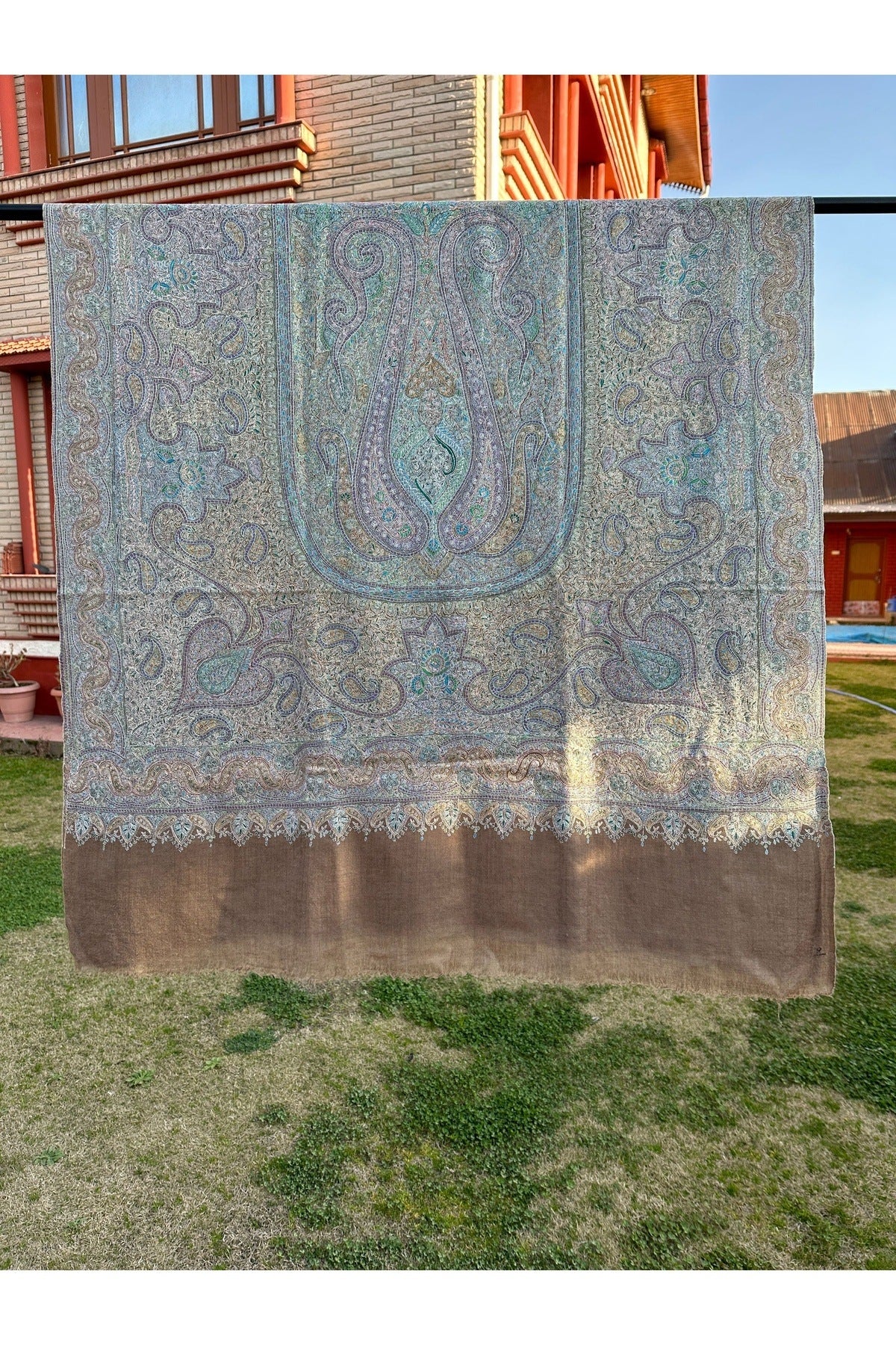 Natural Sozni Pashmina Shawl ArtAsiaHandicrafts