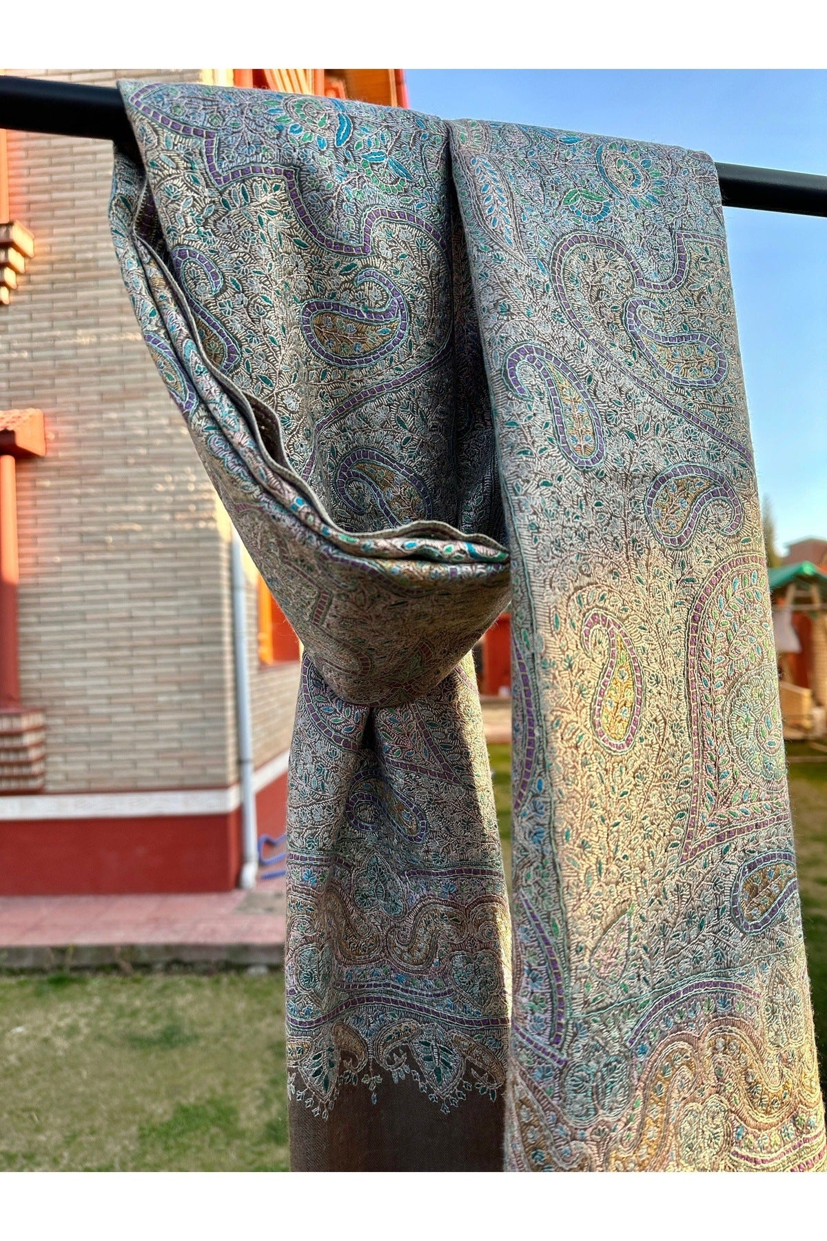Natural Sozni Pashmina Shawl ArtAsiaHandicrafts
