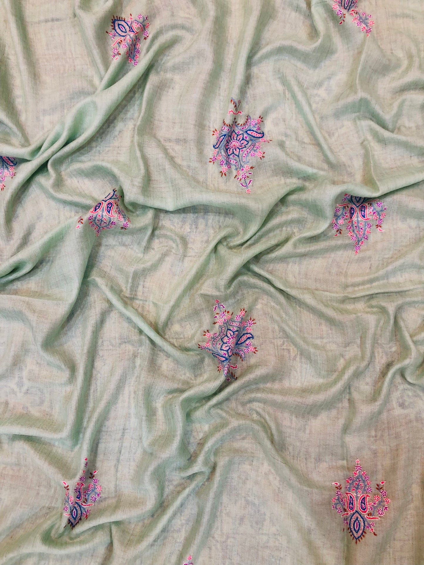 Pastel Green Botedar Shawl ArtAsiaHandicrafts