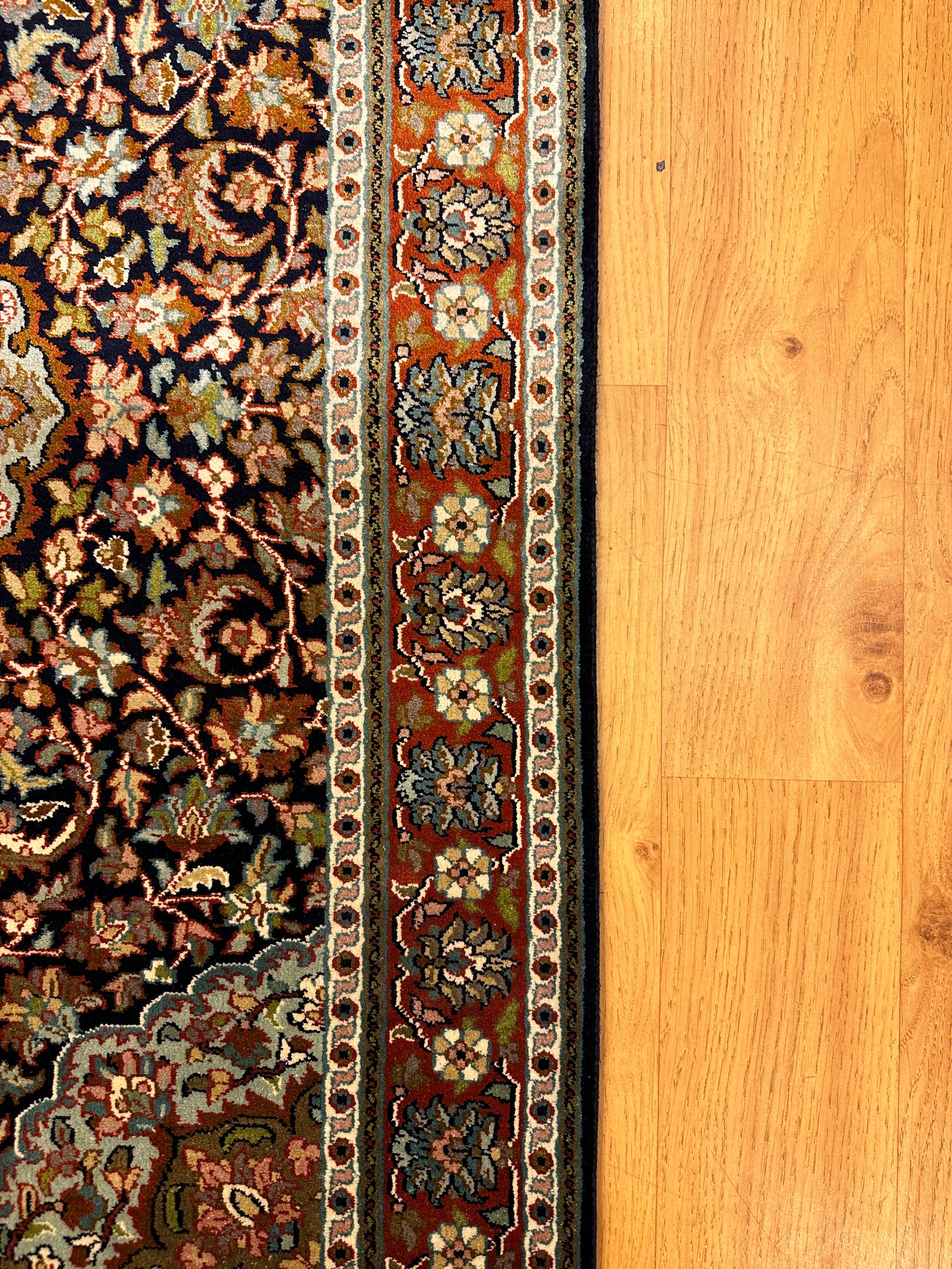 3x2 FT Kashan Silk Carpet ArtAsiaHandicrafts