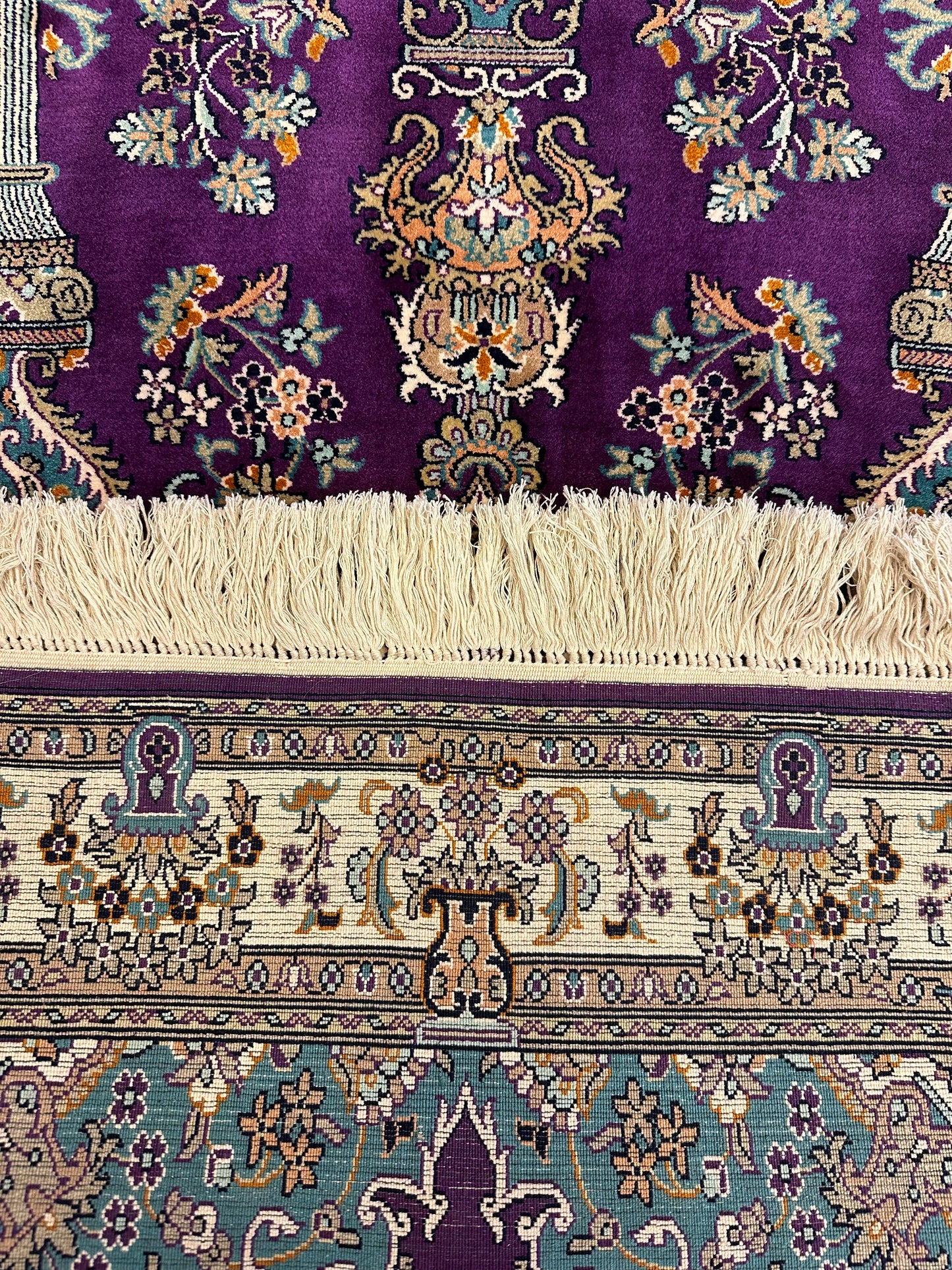 3x2 Ft Vases Silk Carpet ArtAsiaHandicrafts