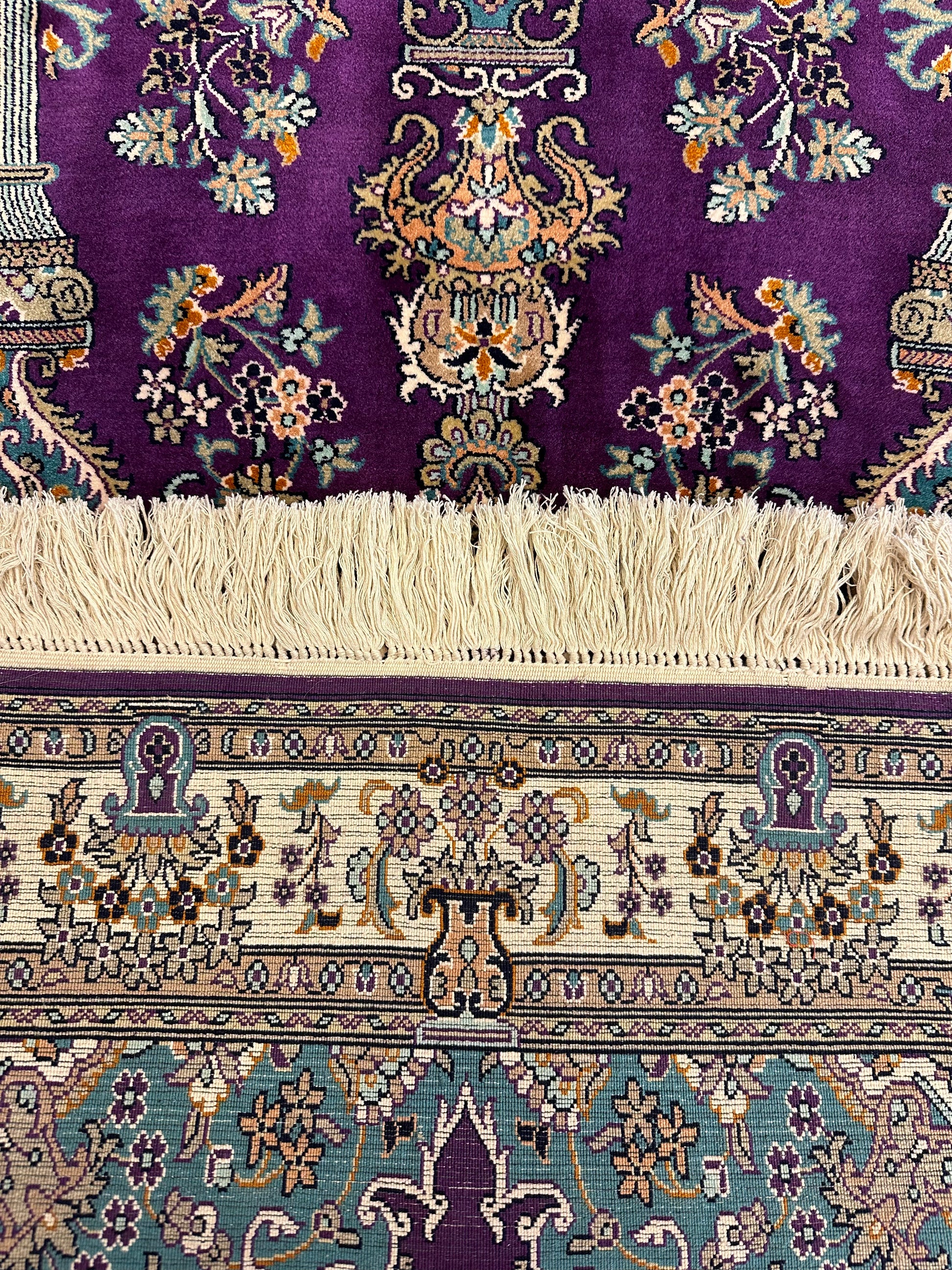 3x2 Ft Vases Silk Carpet ArtAsiaHandicrafts