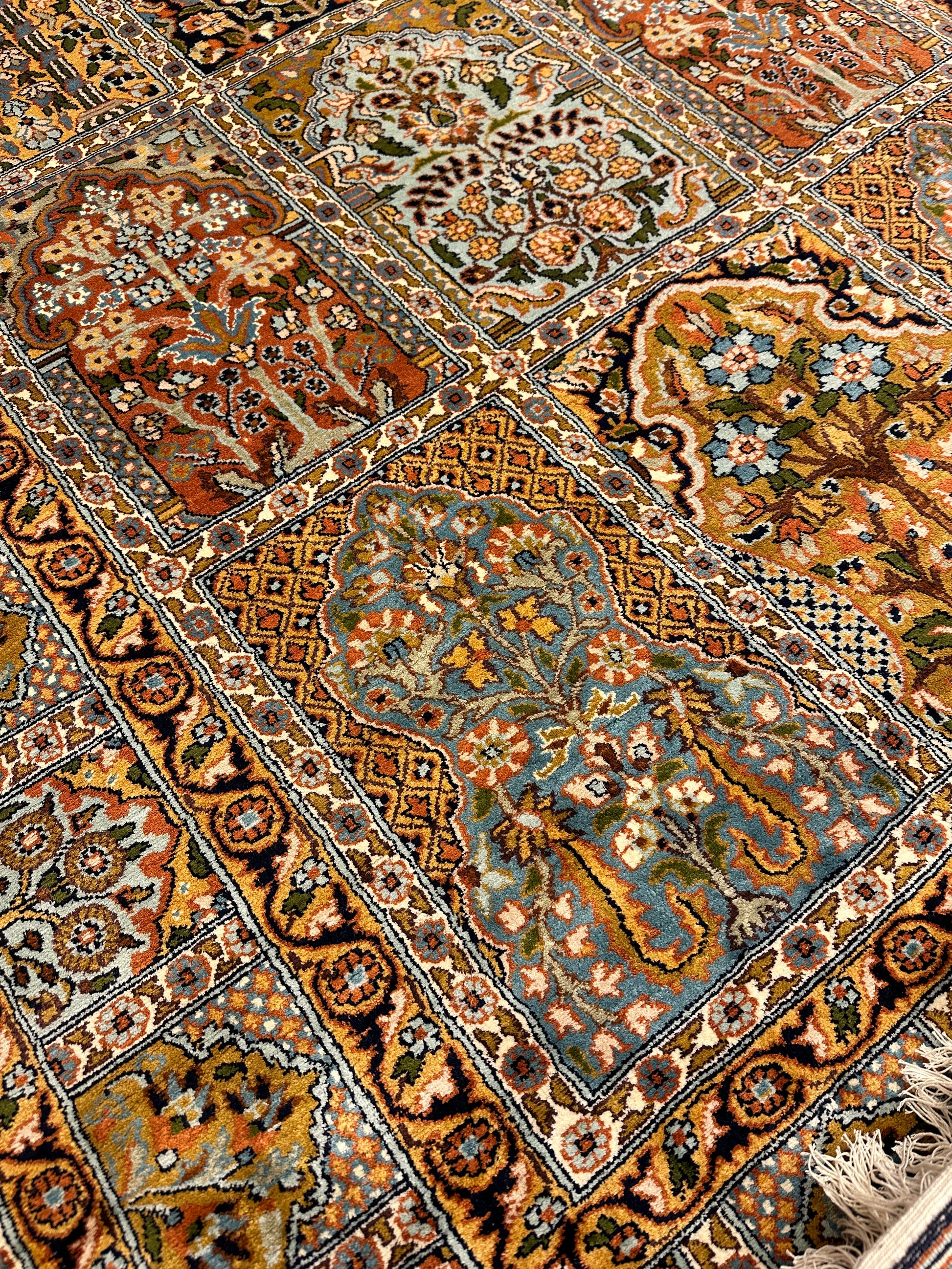 6x4 FT Hamdaan Silk Cotton Carpet ArtAsiaHandicrafts