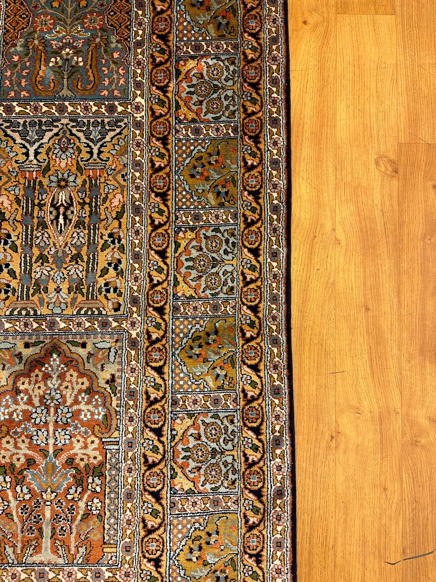 6x4 FT Hamdaan Silk Cotton Carpet ArtAsiaHandicrafts