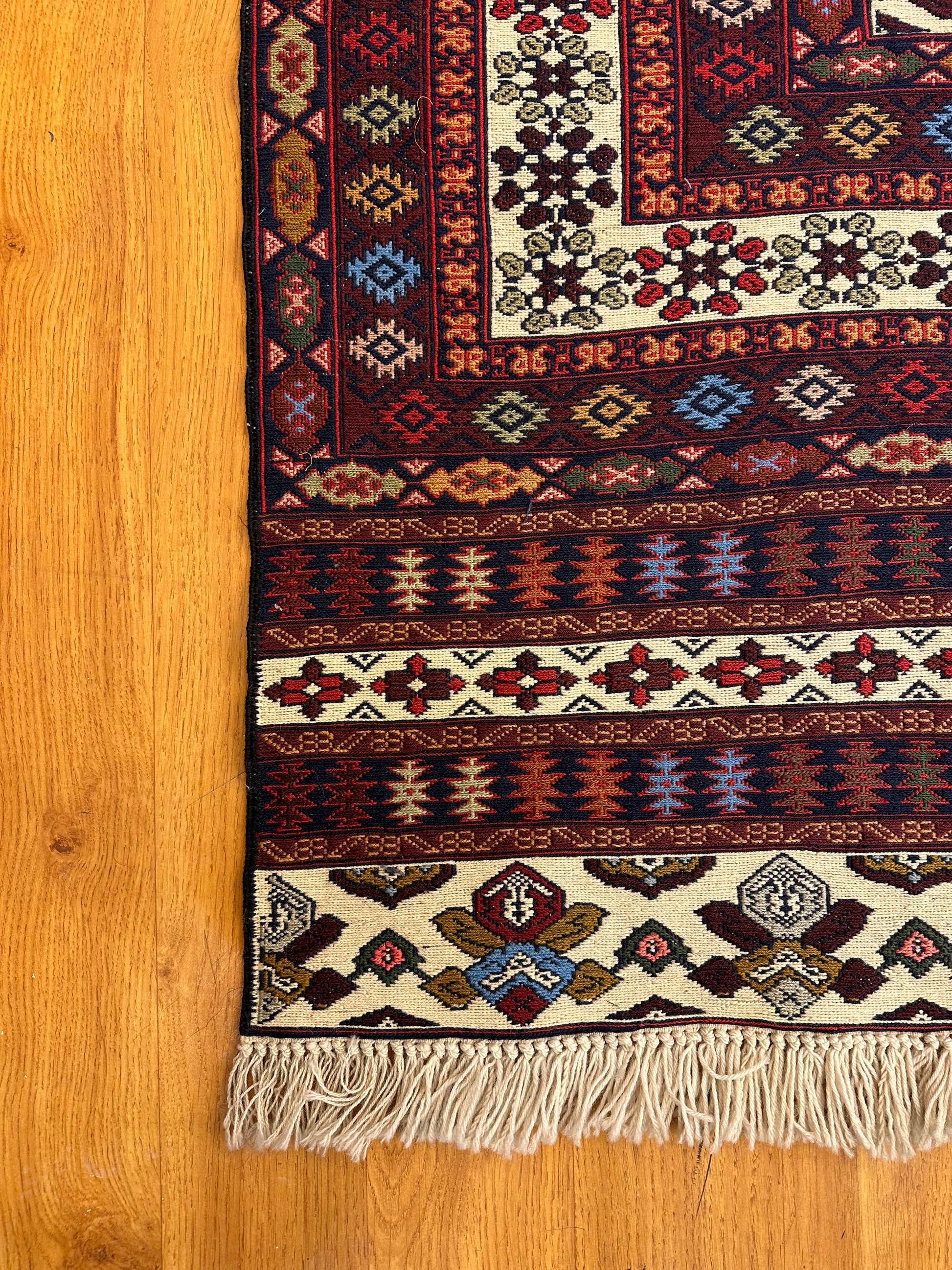 6x4 FT Wool Kilim ArtAsiaHandicrafts