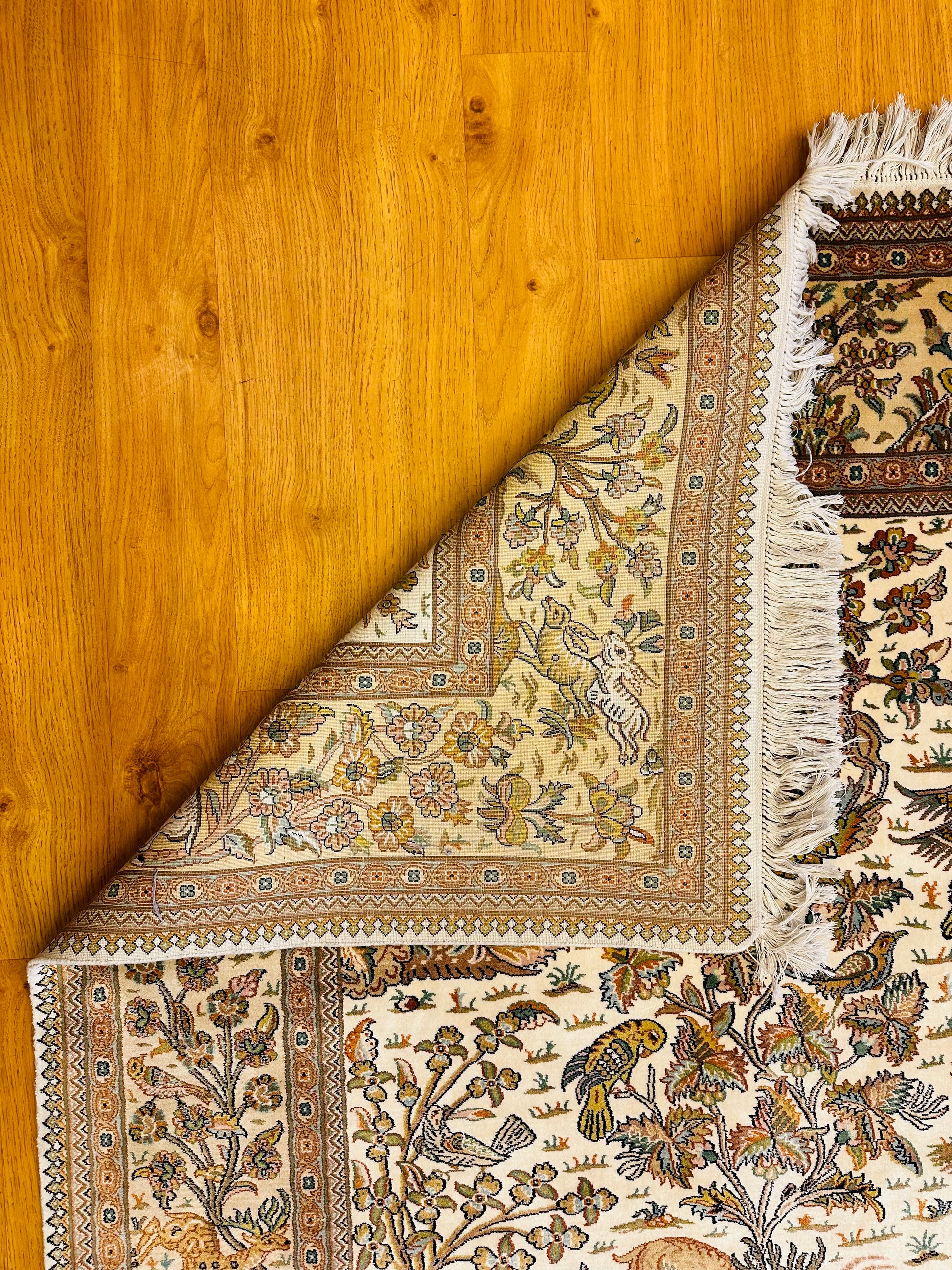 6x4 Ft Tree Of Life Silk Carpet ArtAsiaHandicrafts