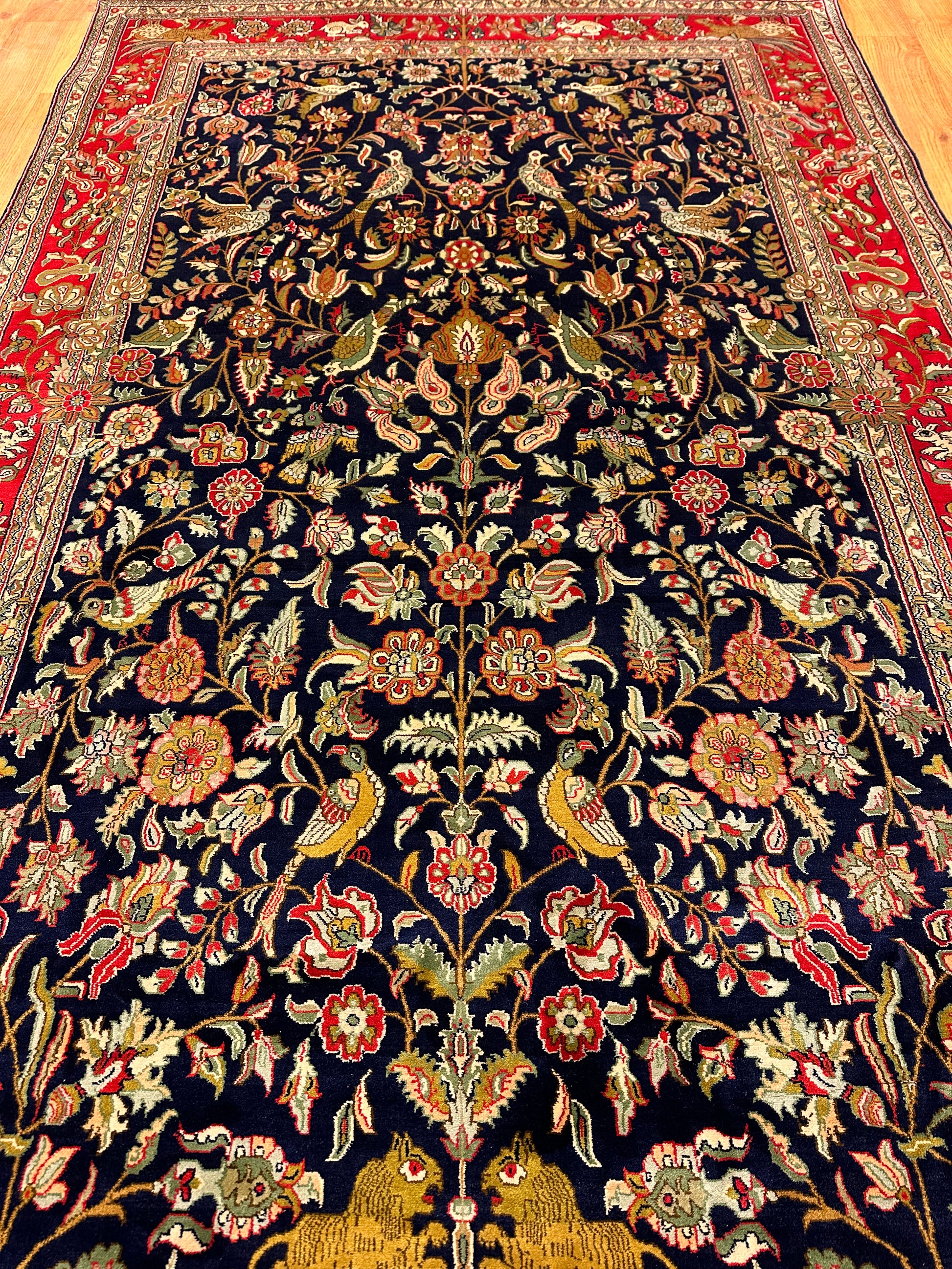 6x4 Ft Tree Of Life Silk Carpet ArtAsiaHandicrafts
